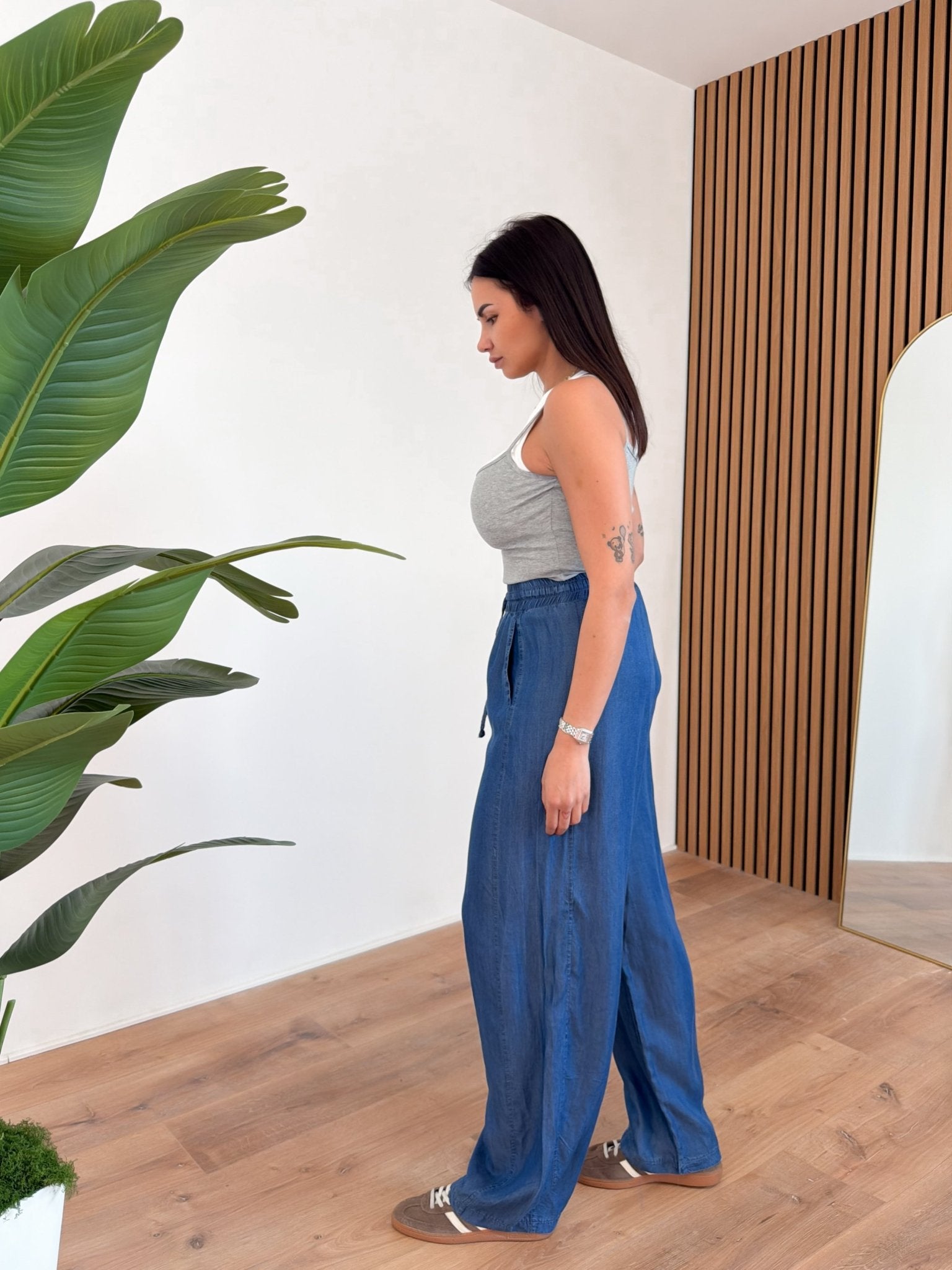 Top Bicolor - Grigio e Bianco - SAINTH