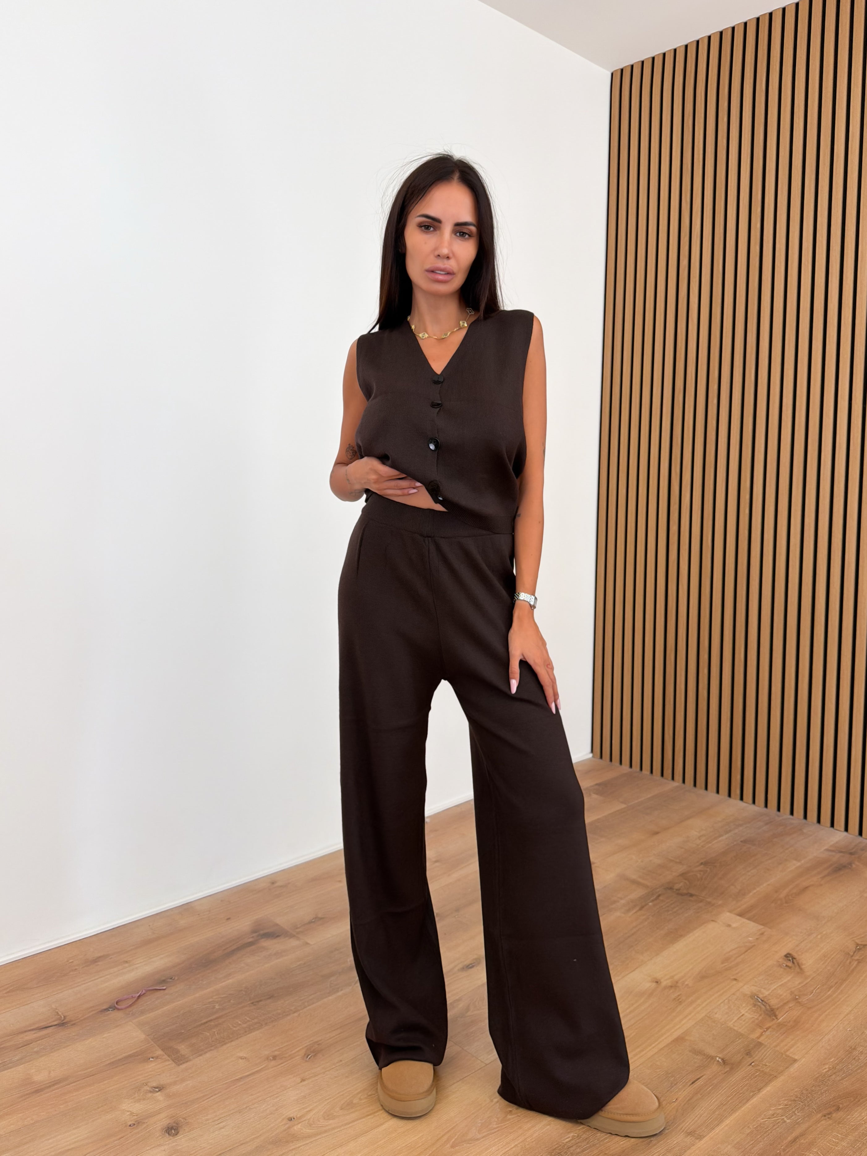 Coordinato Tris Giselle - Marrone