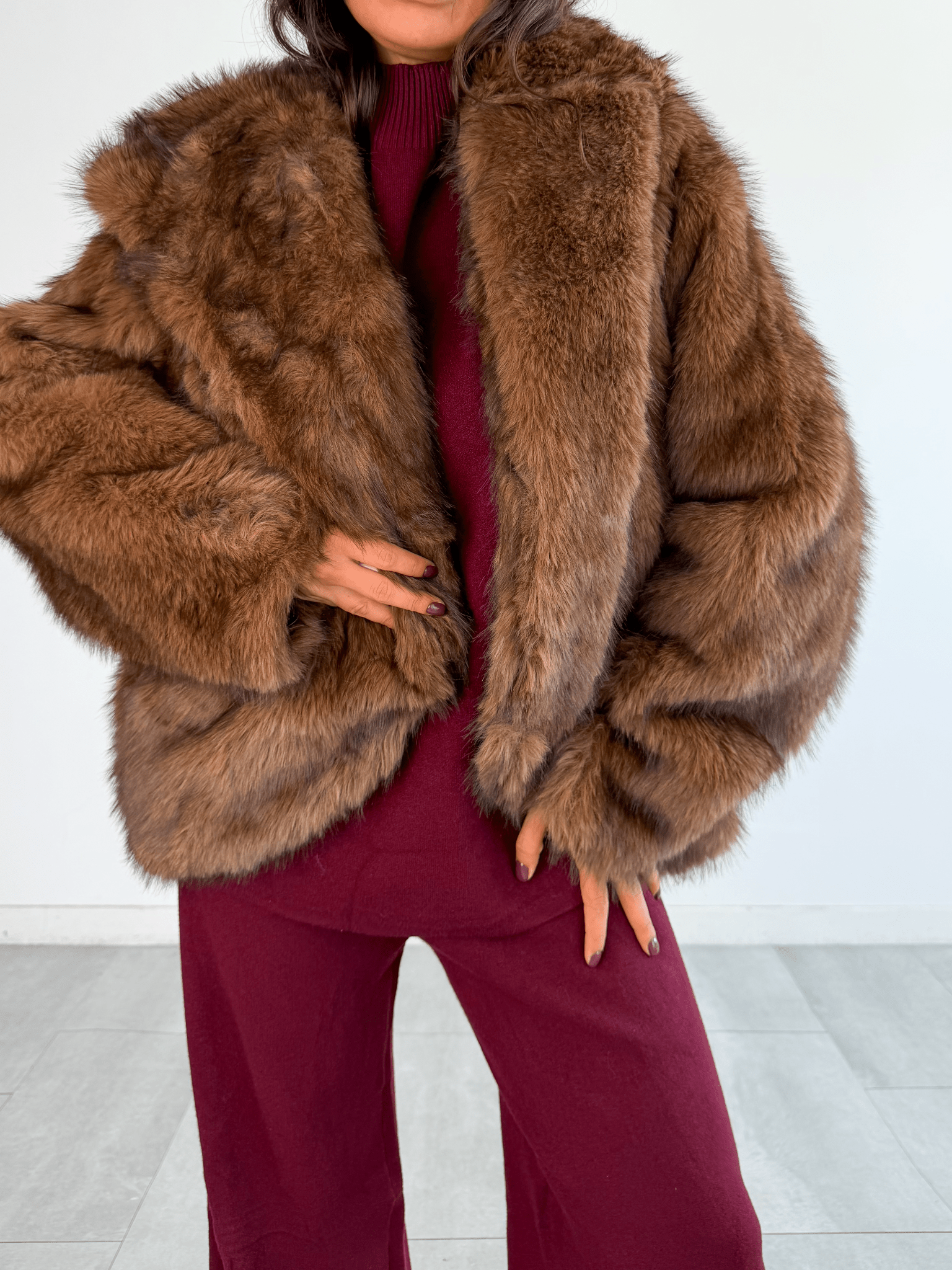 Pelliccia Fuoco - Camel - SAINTH