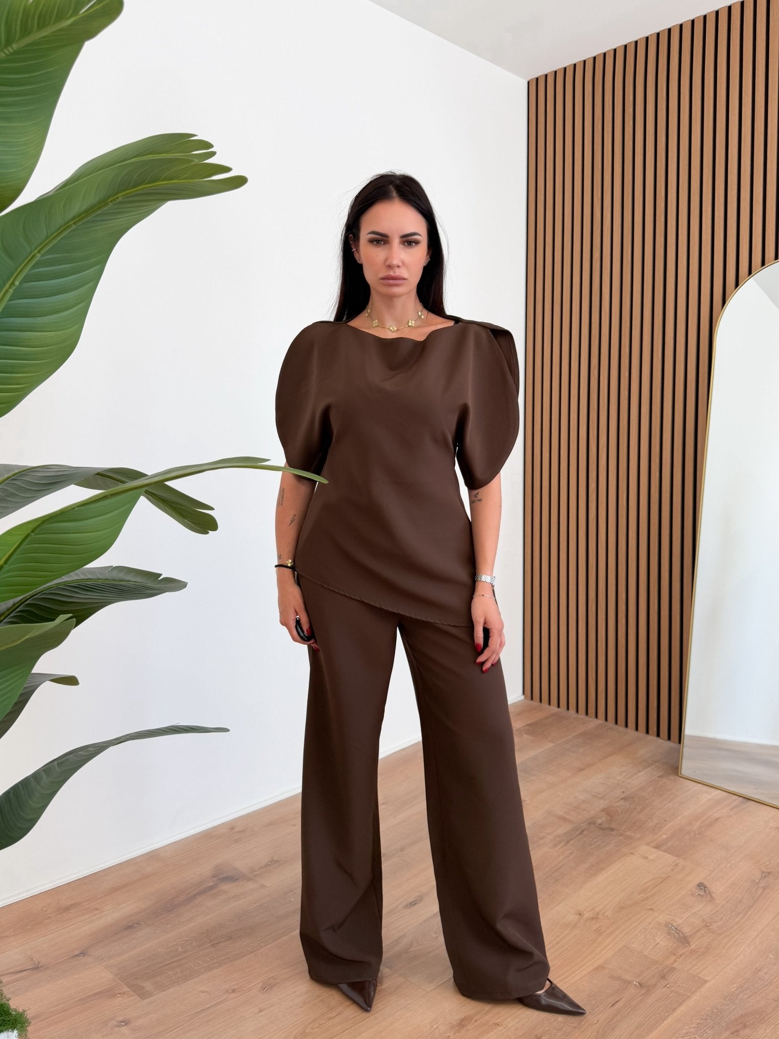 Coordinato Extra Volume - Marrone - SAINTH