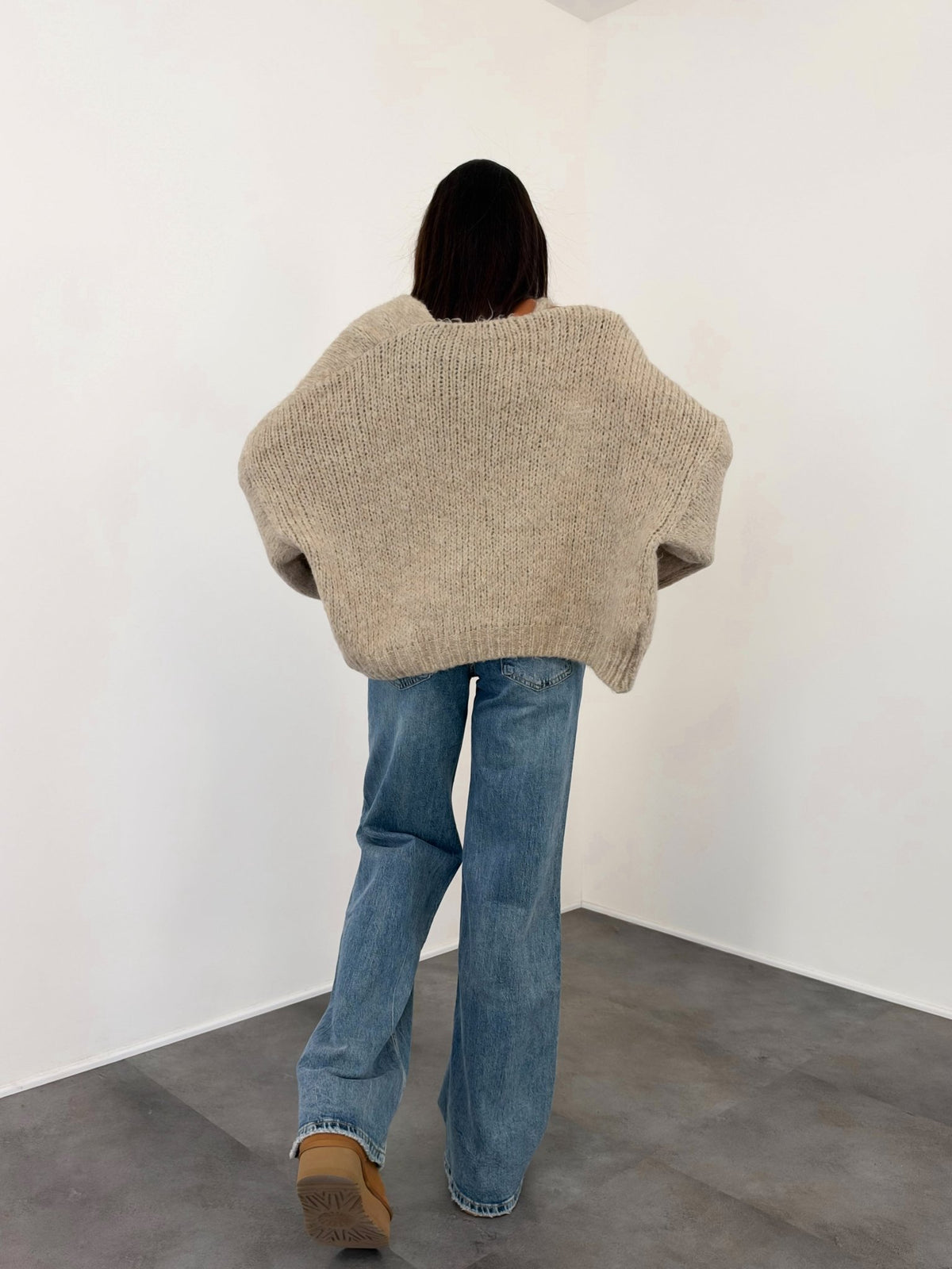 Set Top + Cardigan - Beige - SAINTH