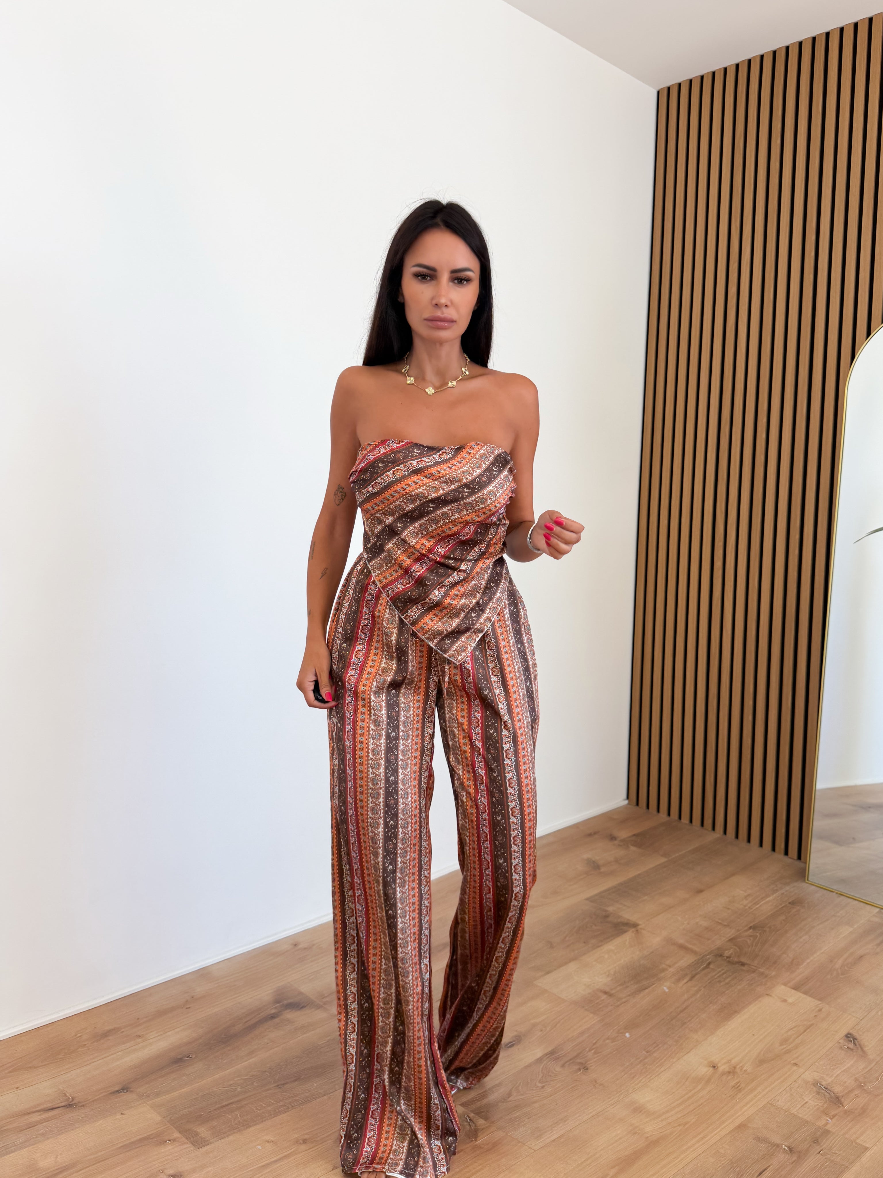 Coordinato Carpet - Marrone Arancio