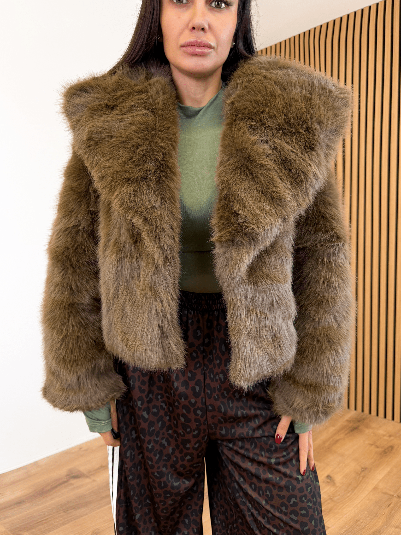 Pelliccia Peluche - Marrone - SAINTH