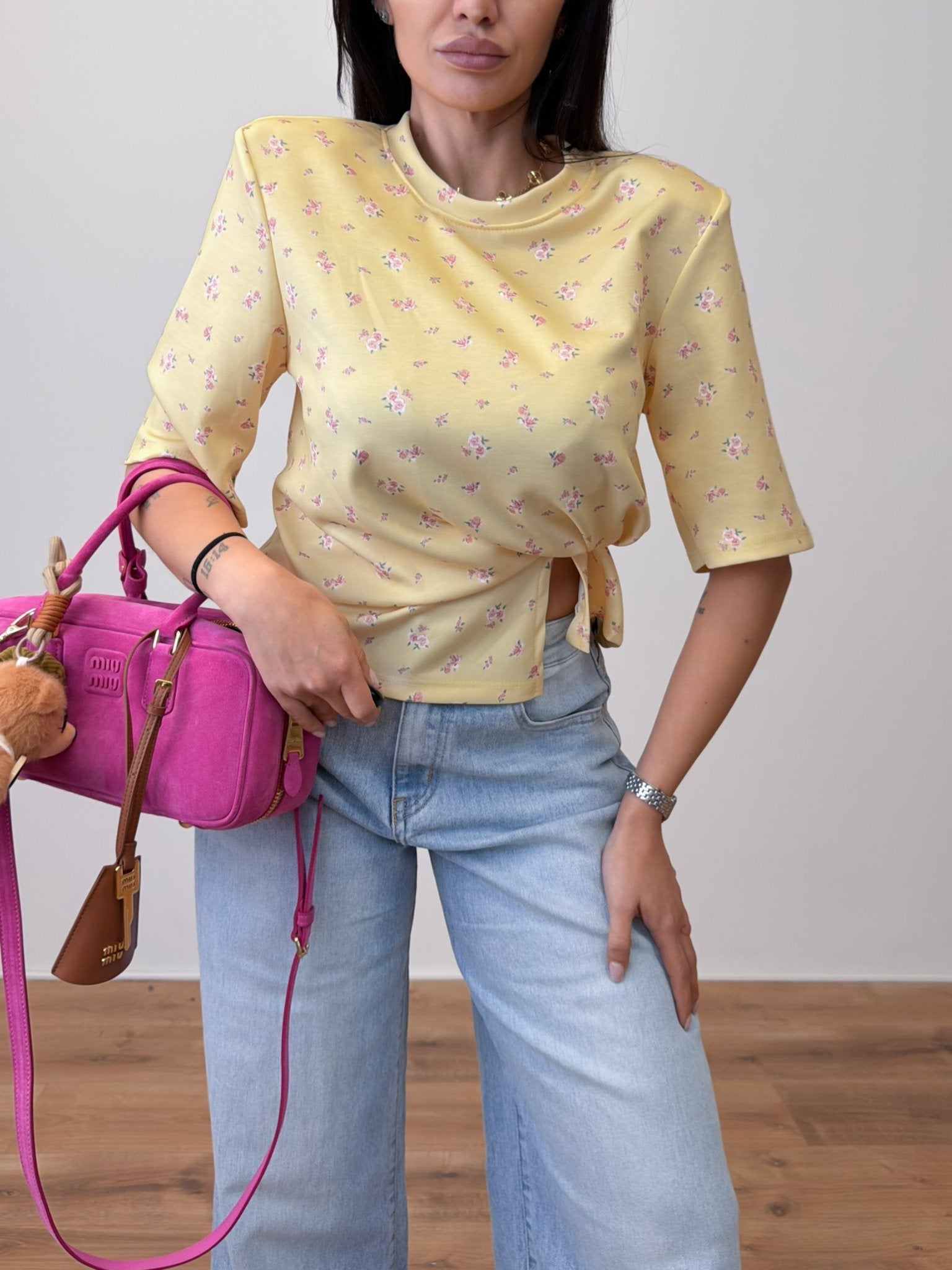 Maglietta Roses - Gialla - SAINTH