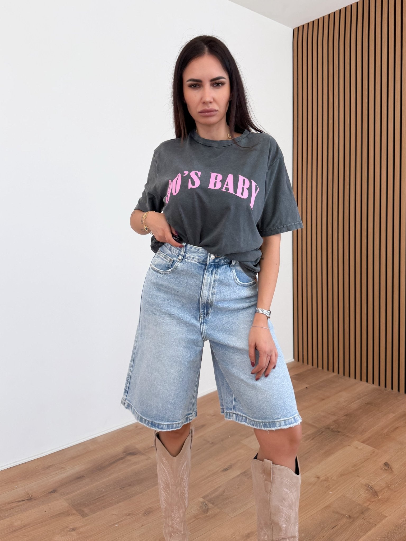 Maglietta Novanta - Antracite - SAINTH