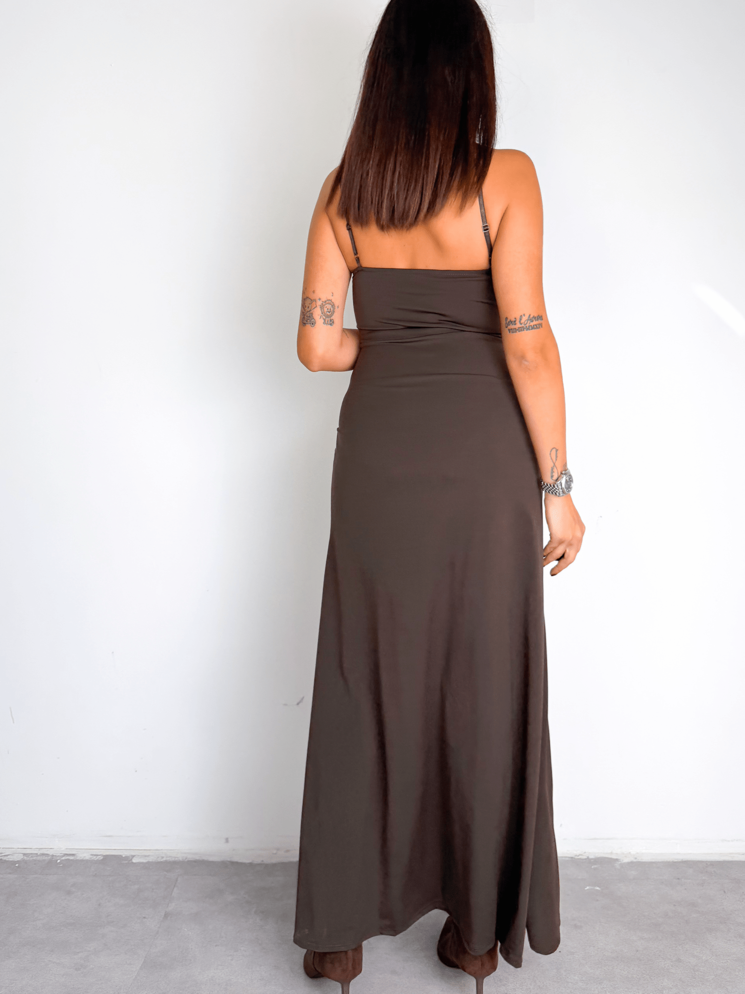 Set Abito + Cardigan - Marrone - SAINTH