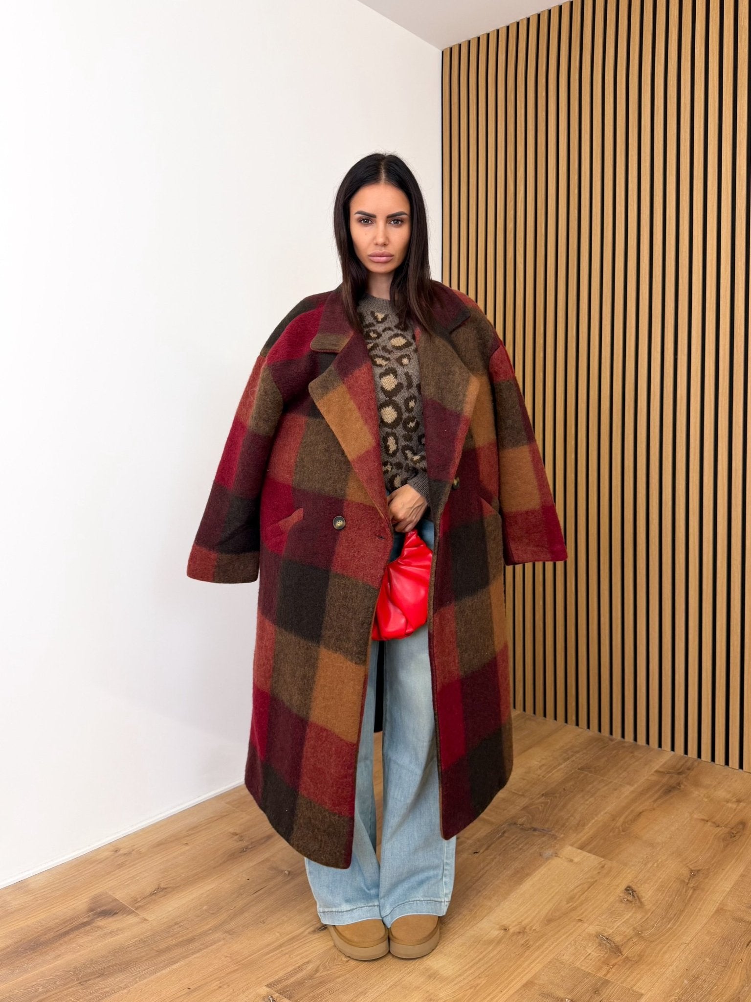 Cappotto Lusso - Bordeaux e Camel - SAINTH