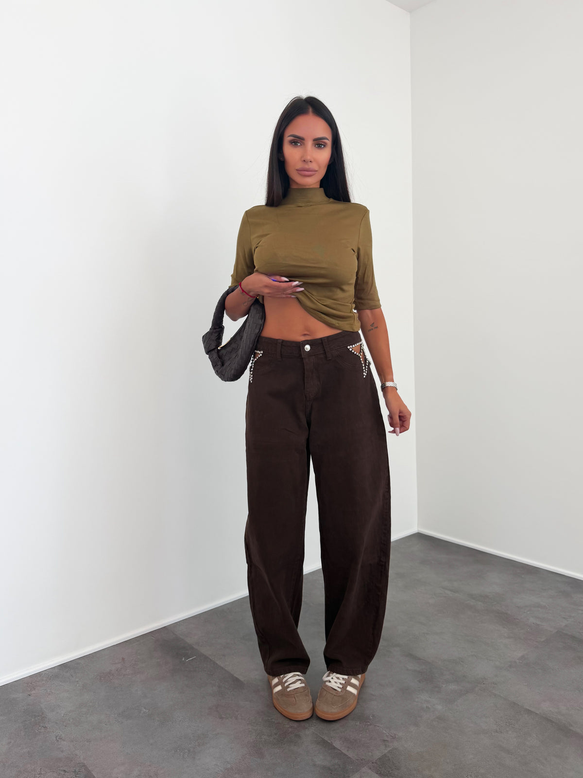 Jeans YW-2022F - Marrone