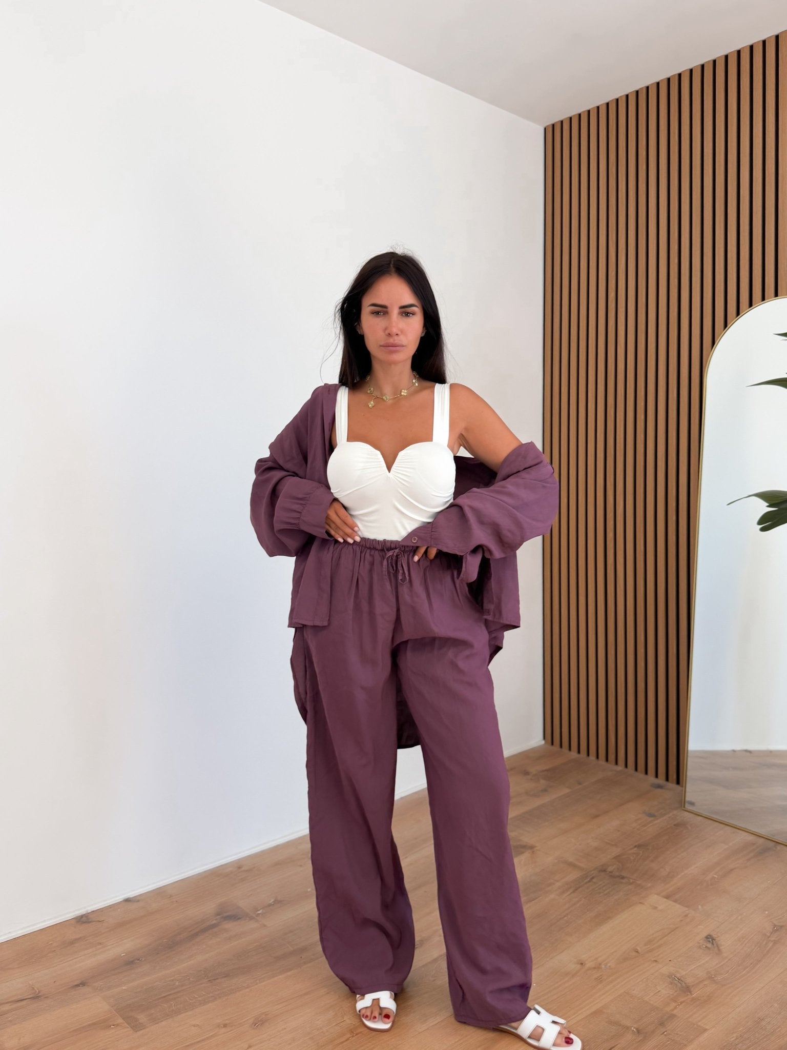 Top Scollo V - Bianco - SAINTH