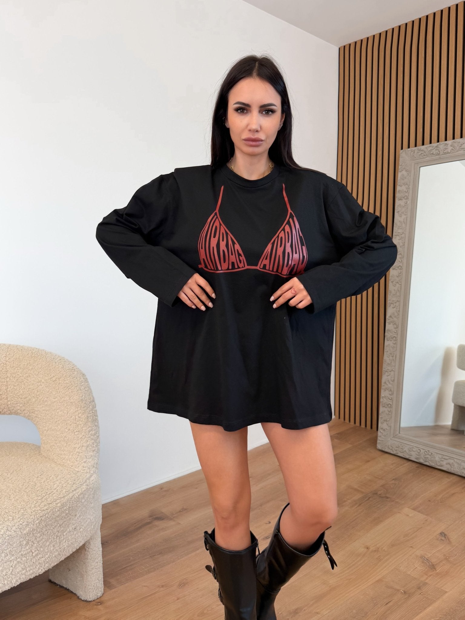 Maxi Maglia AirBag - Nera - SAINTH