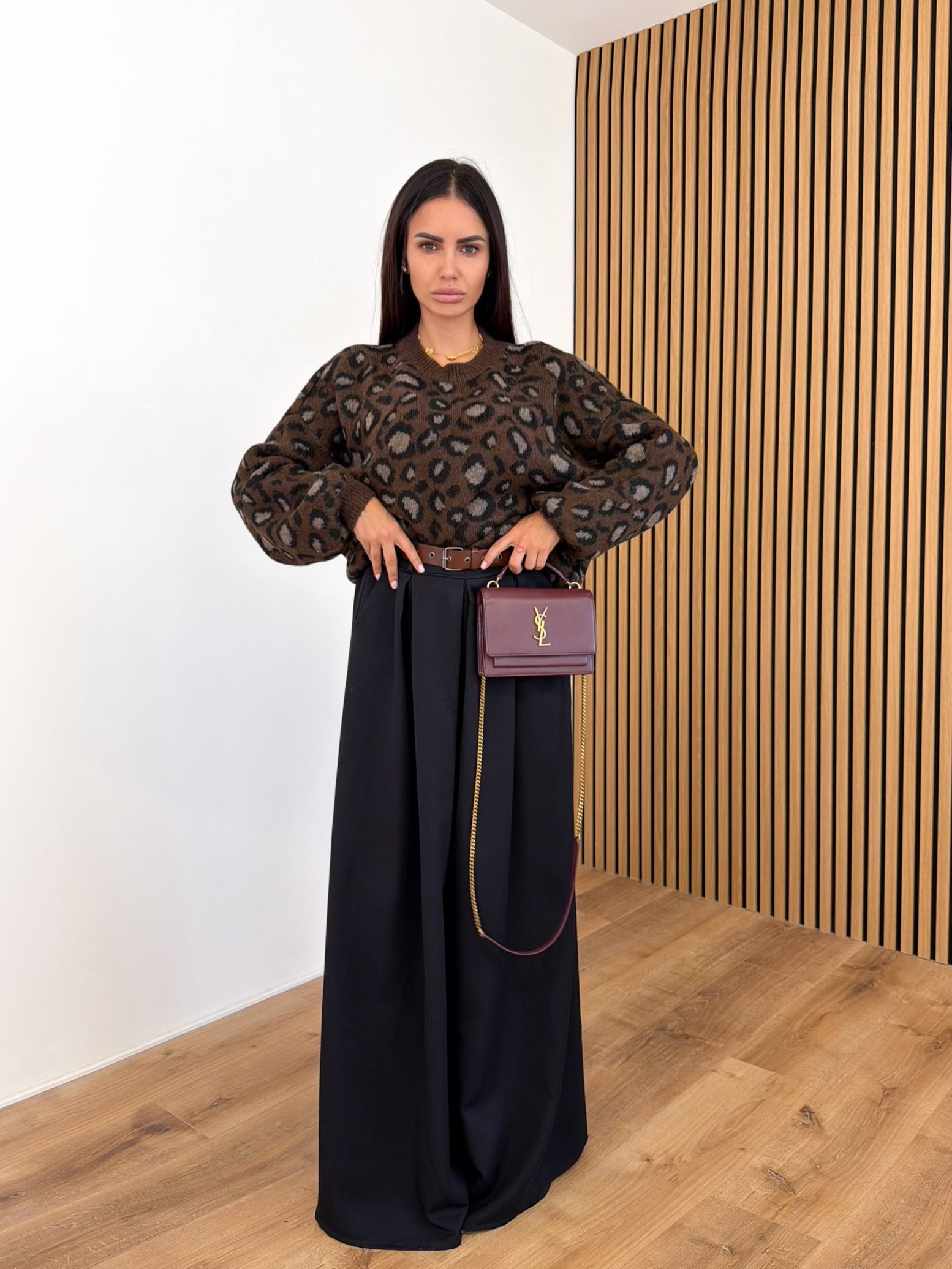 Pantalone Maxi - Nero - SAINTH