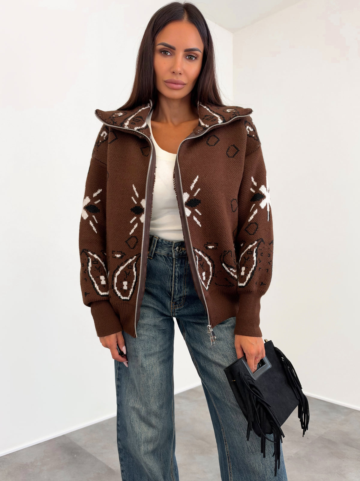 Pull Zip - Marrone - SAINTH