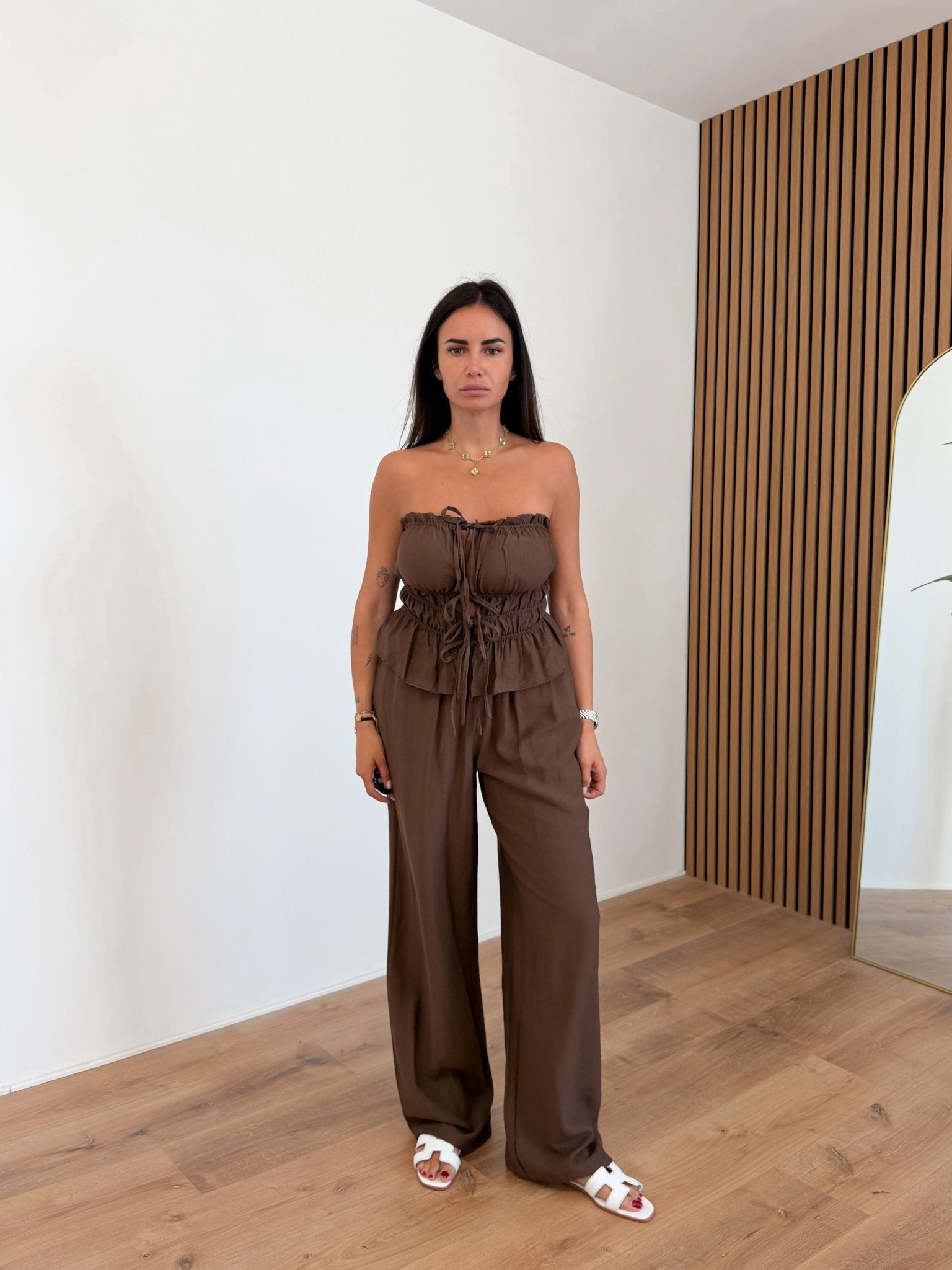 Coordinato Disarie - Marrone - SAINTH