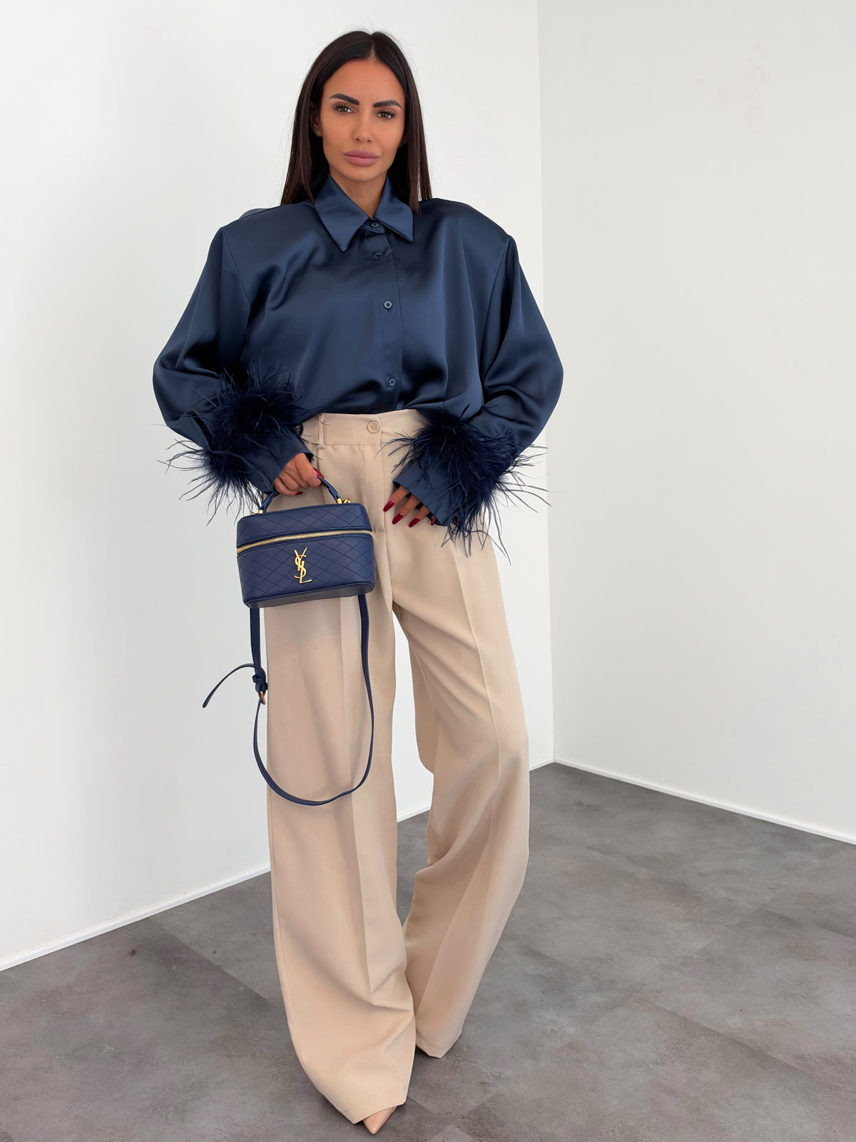Camicia Plumette - Blu