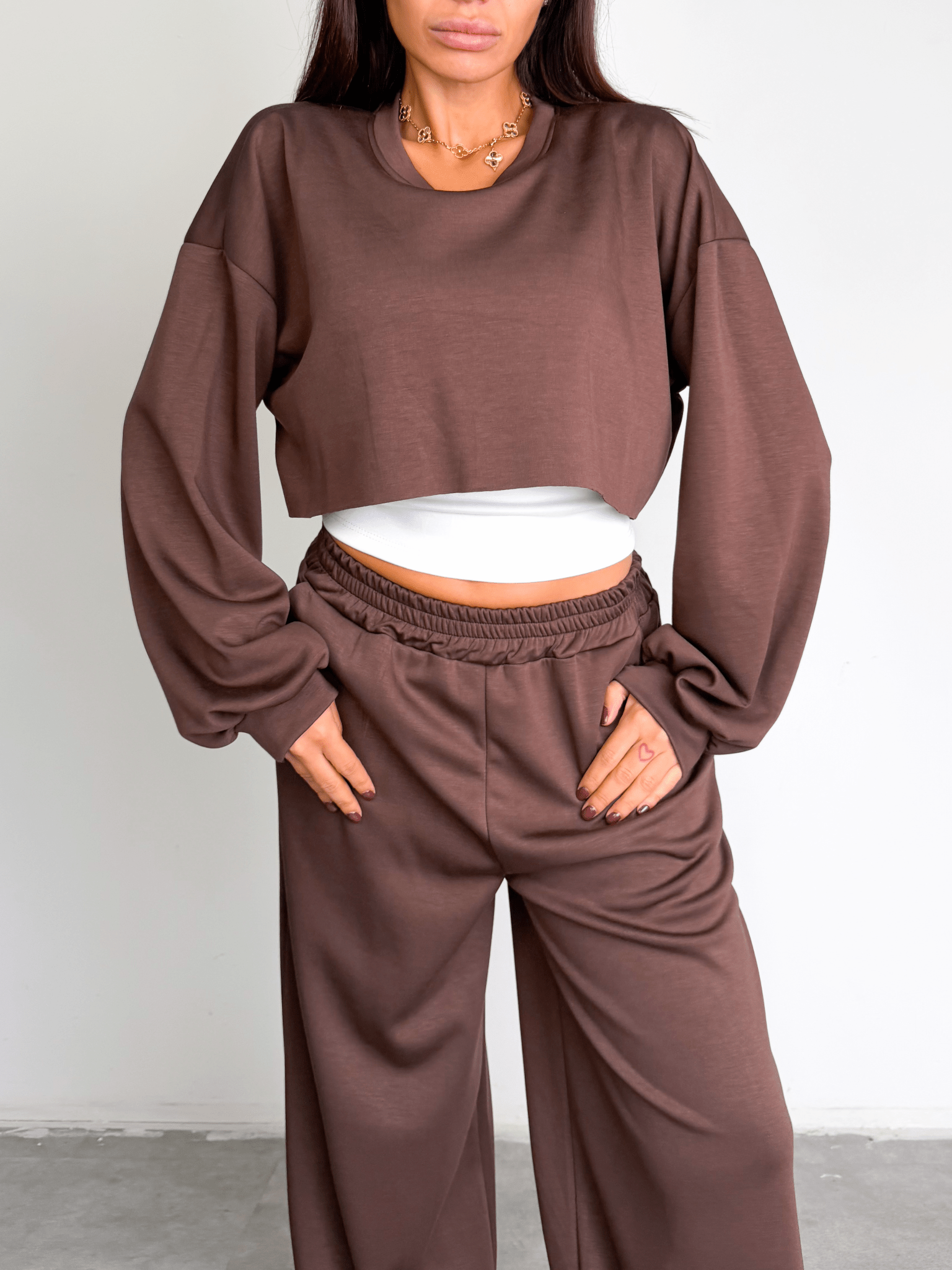 Felpa Active 2in1 - Marrone - SAINTH