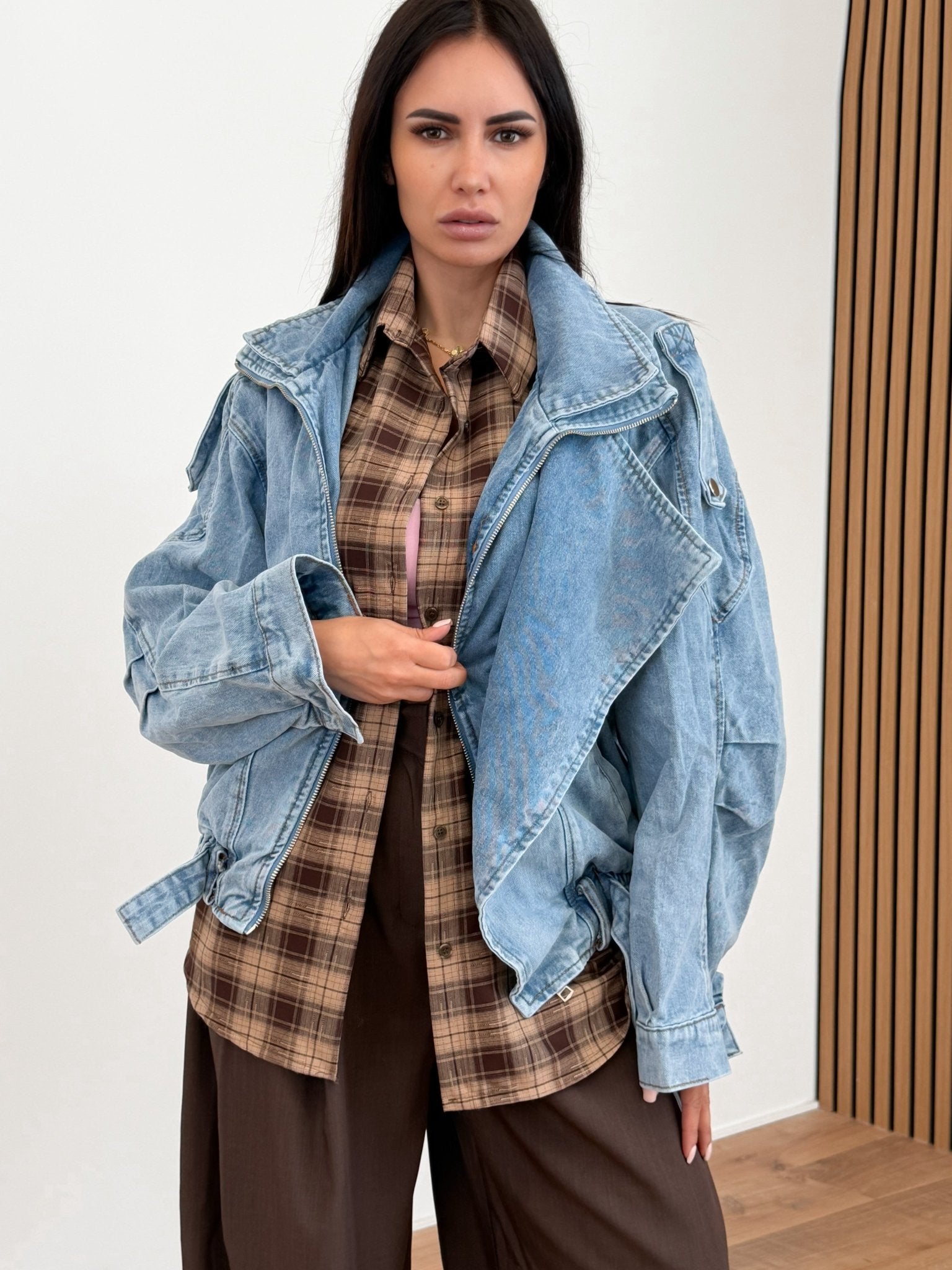 Camicia Quadri - Marrone - SAINTH