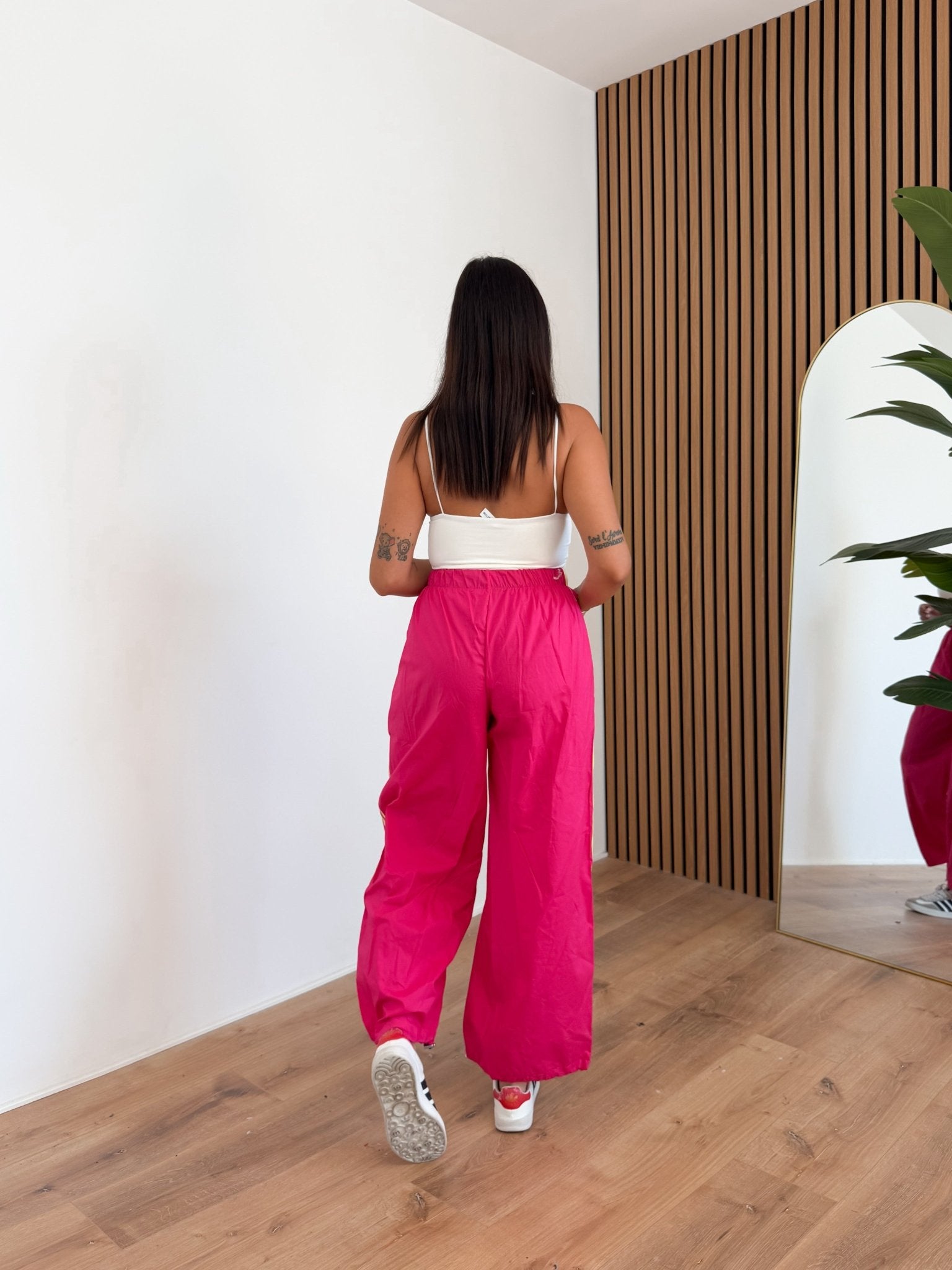 Pantalone Parachute - Fucsia - SAINTH