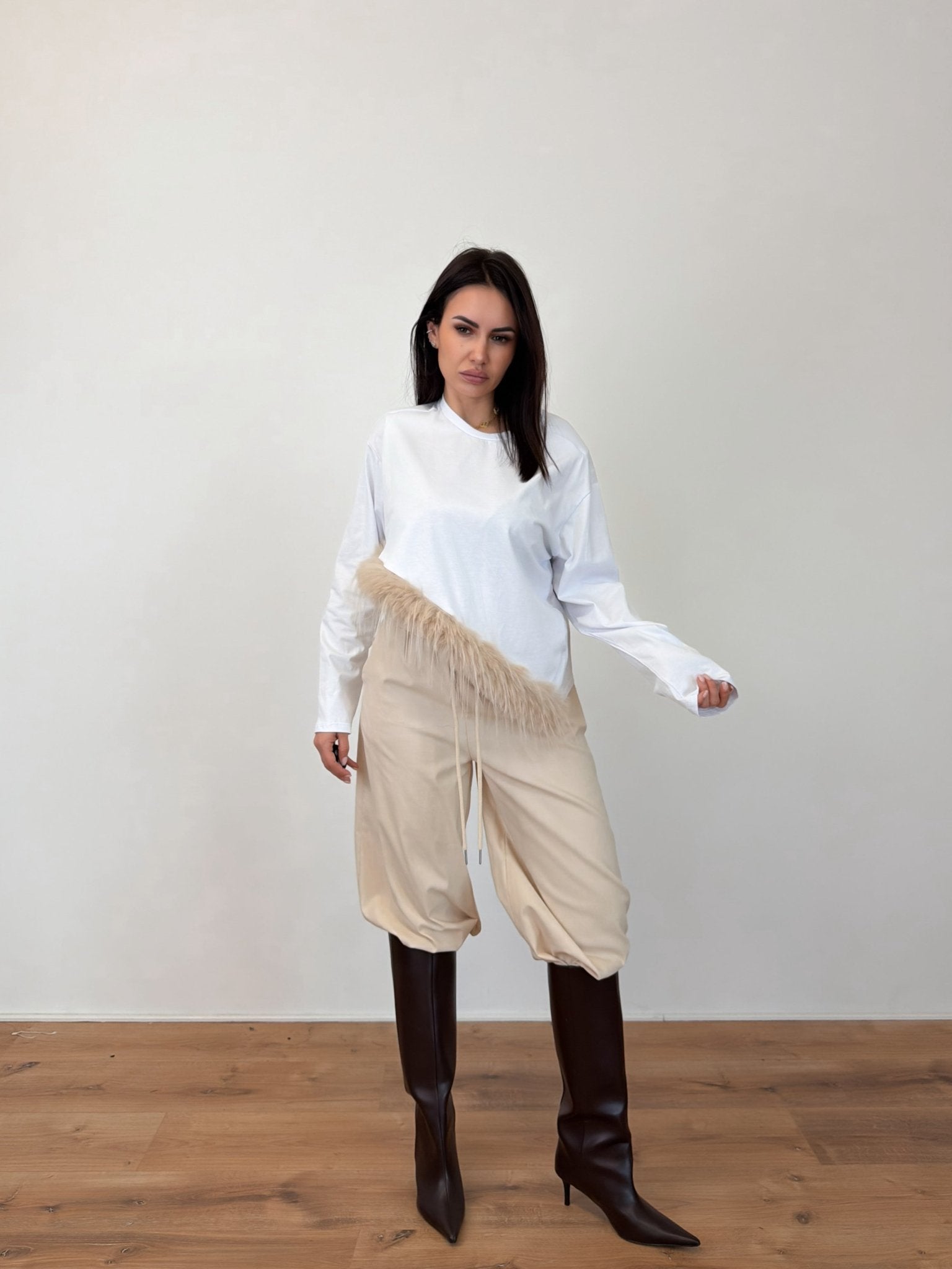 Pantalone Polsino - Beige - SAINTH