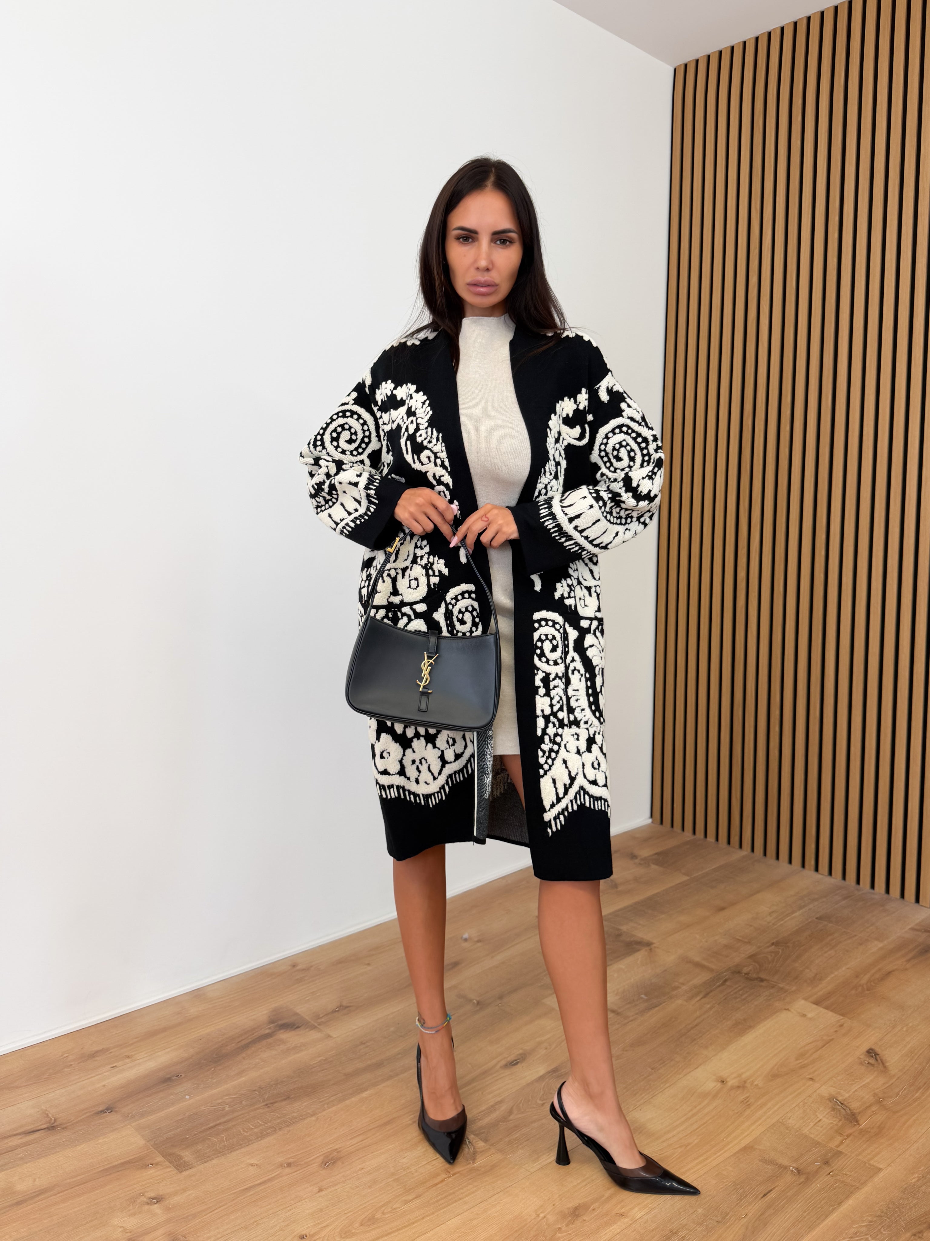 Cardigan Maiolica - Nero