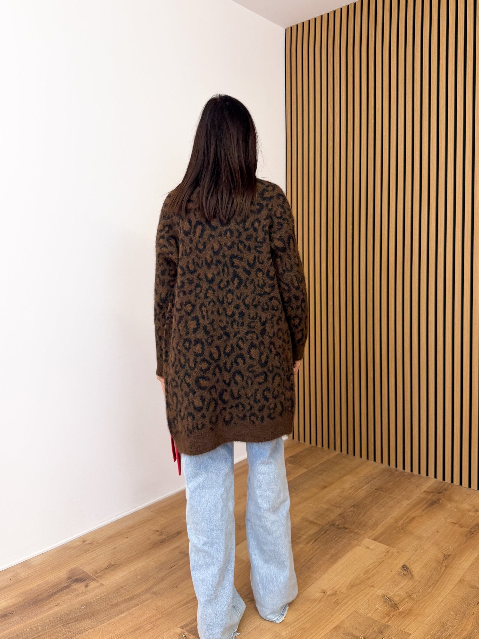 Cardigan Frange - Leopardato Scuro - SAINTH