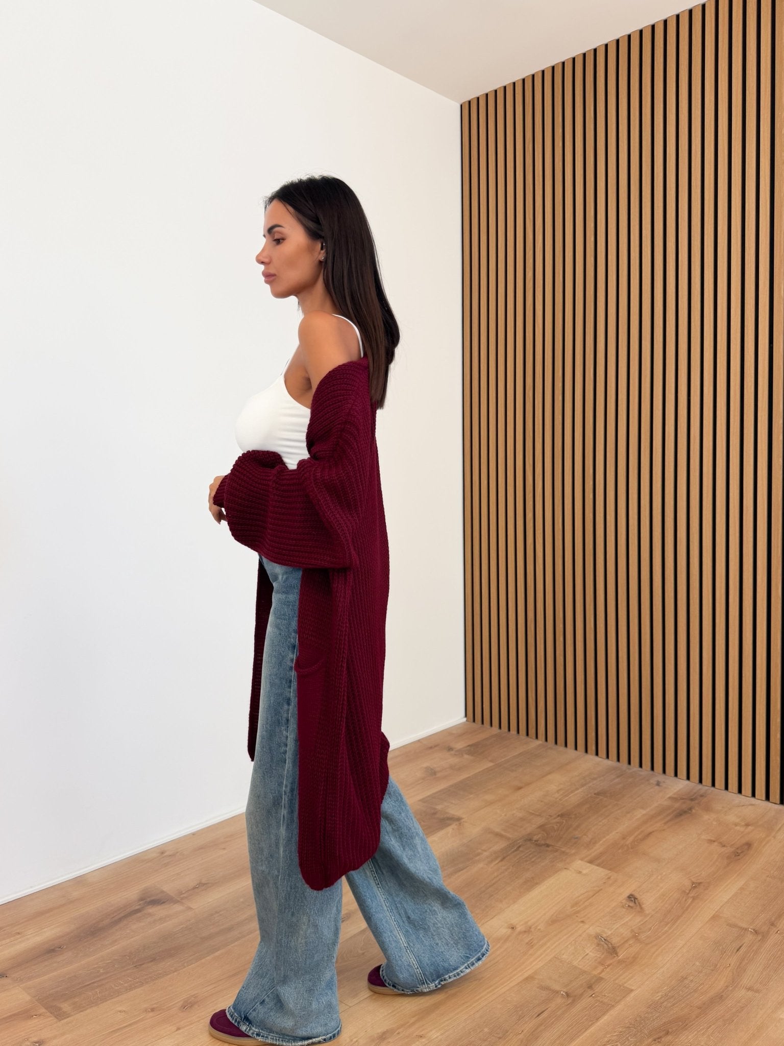 Cardigan Flamingo - Bordeaux - SAINTH
