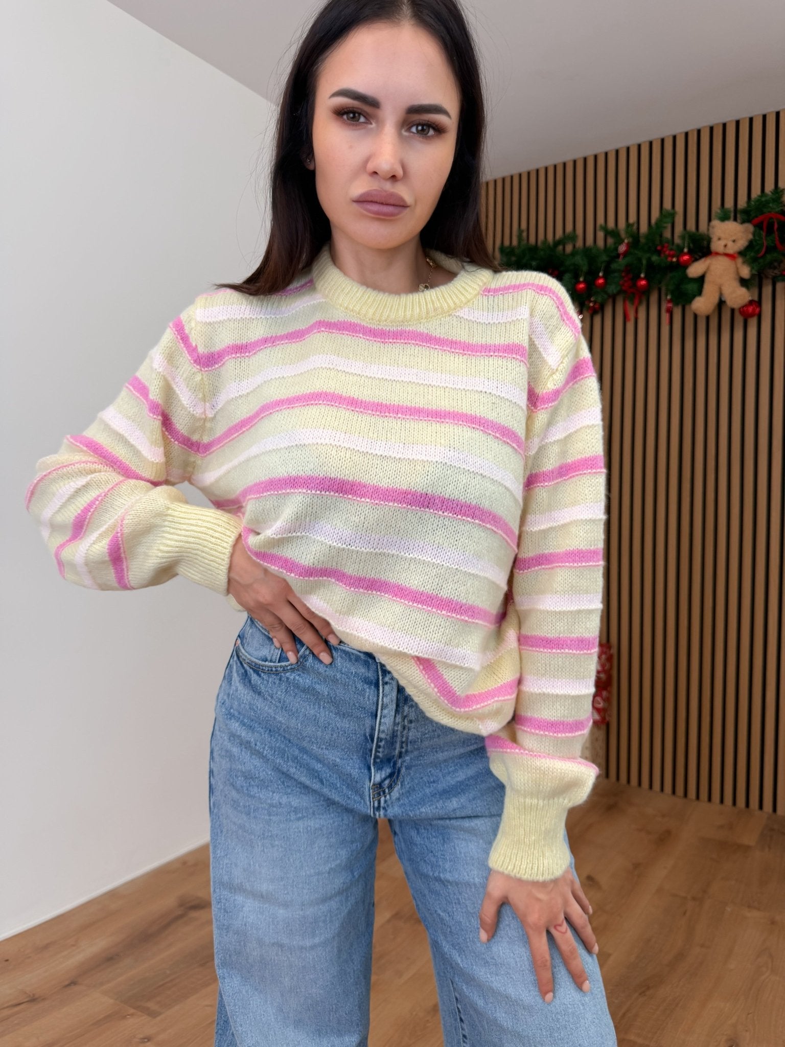 Pull Delicato - Giallo e Fucsia - SAINTH