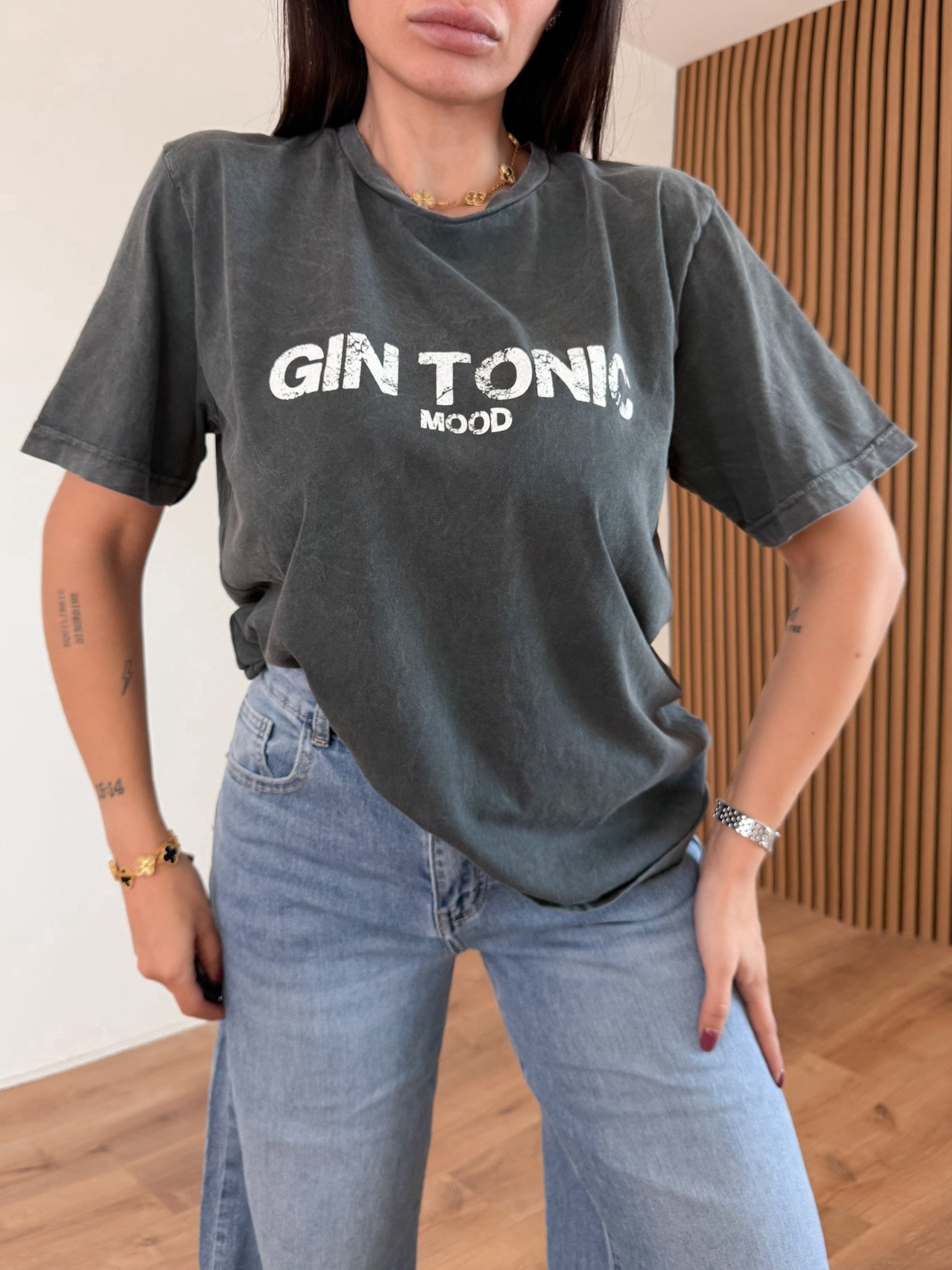 Maglietta Gin Tonic - Antracite - SAINTH