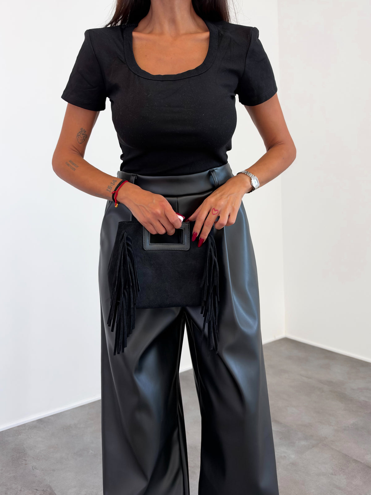 Pantalone Fluid - Nero