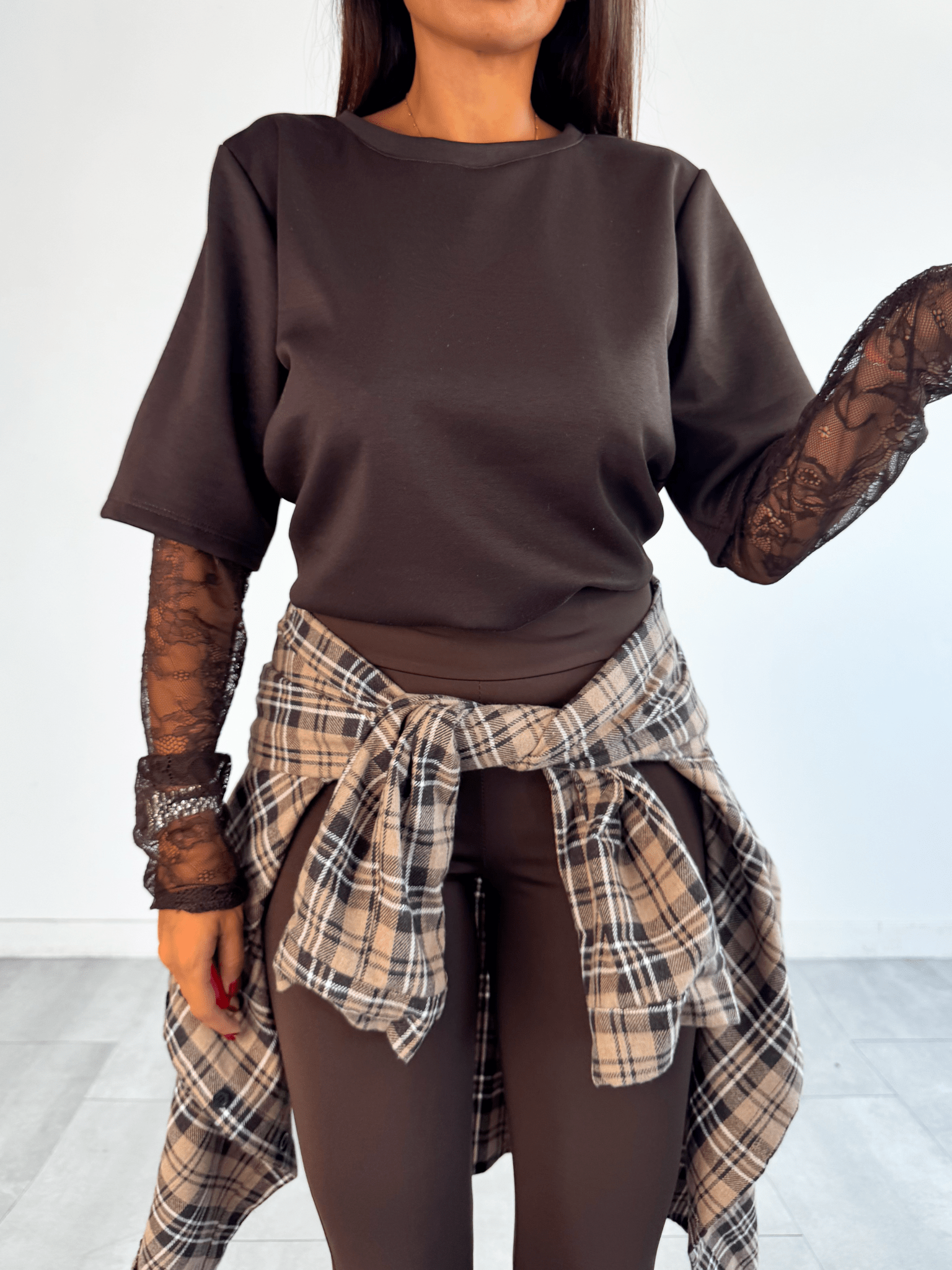 Camicia Wool - Marrone e Biscotto - SAINTH