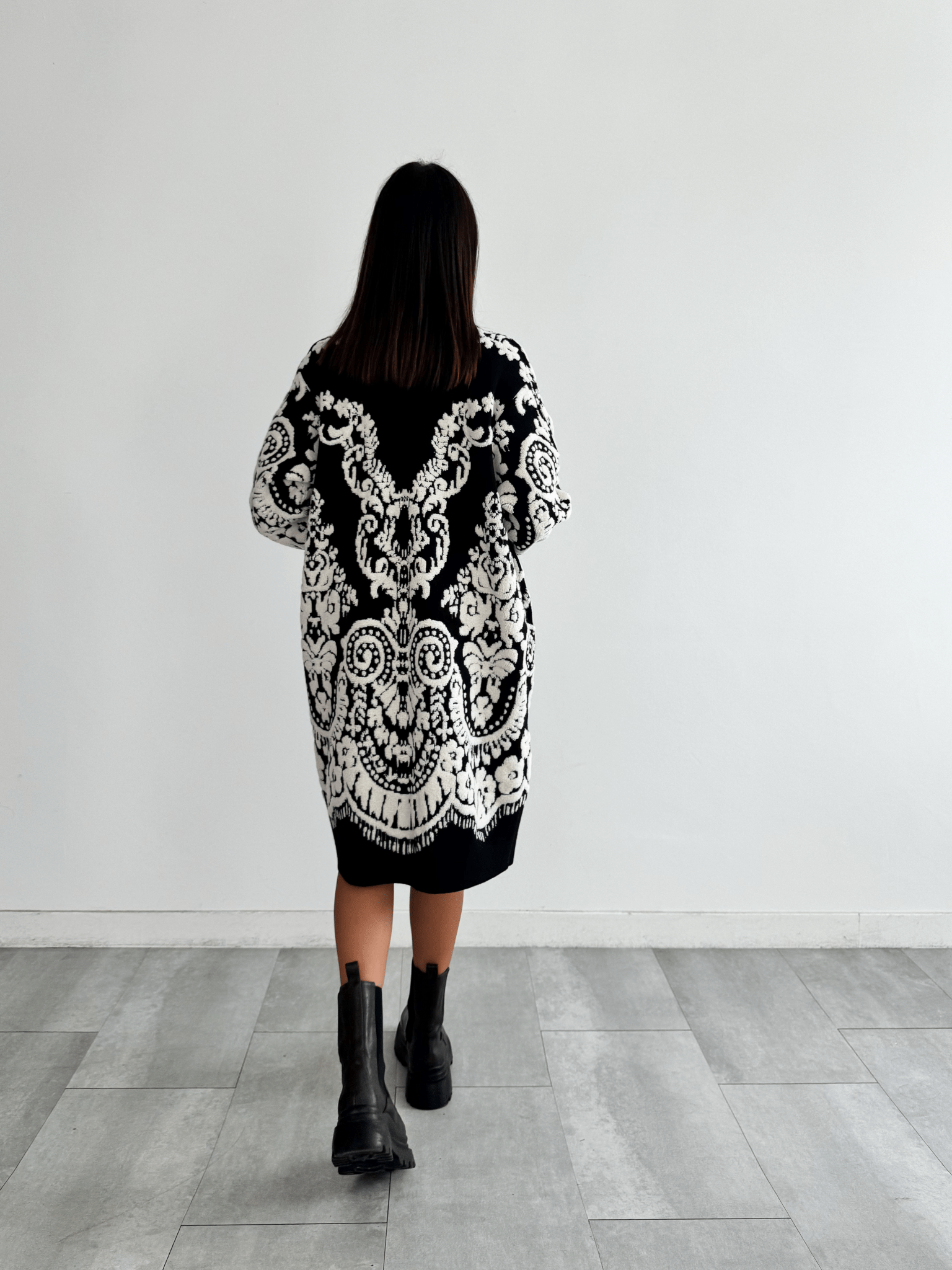 Cardigan Maiolica - Nero - SAINTH