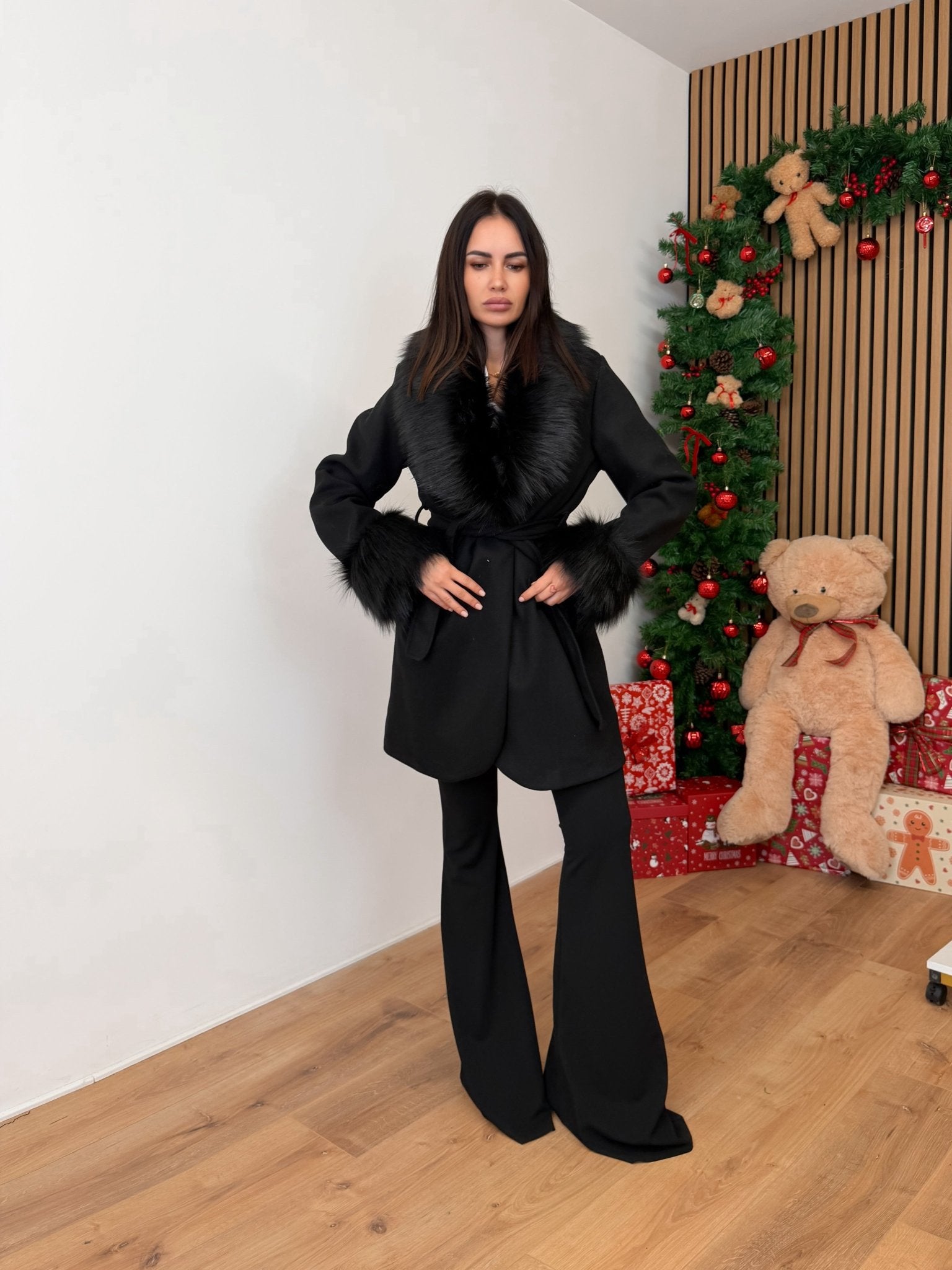 Cappotto Chery - Nero - SAINTH