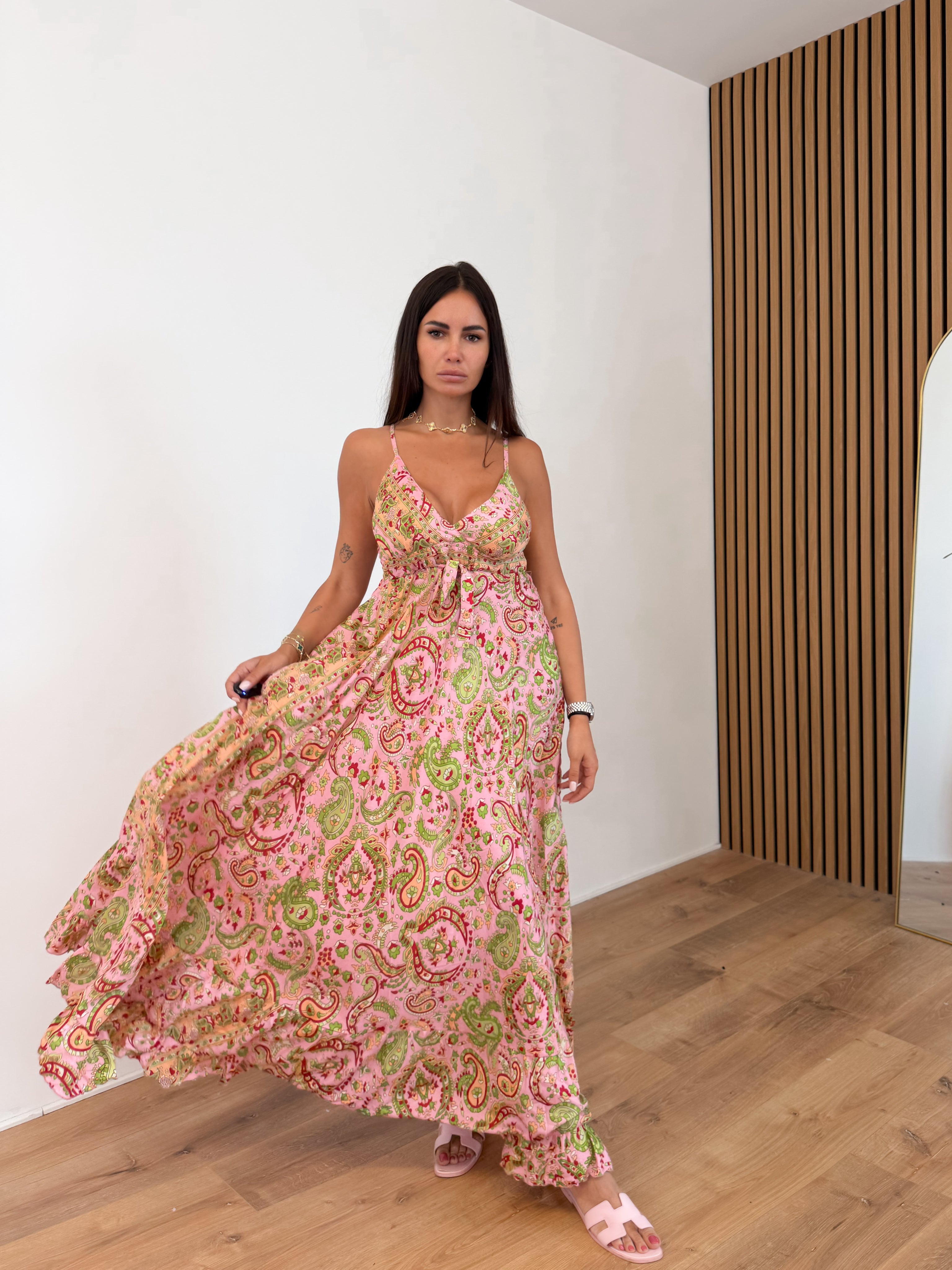 Abito Maya - Rosa Verde