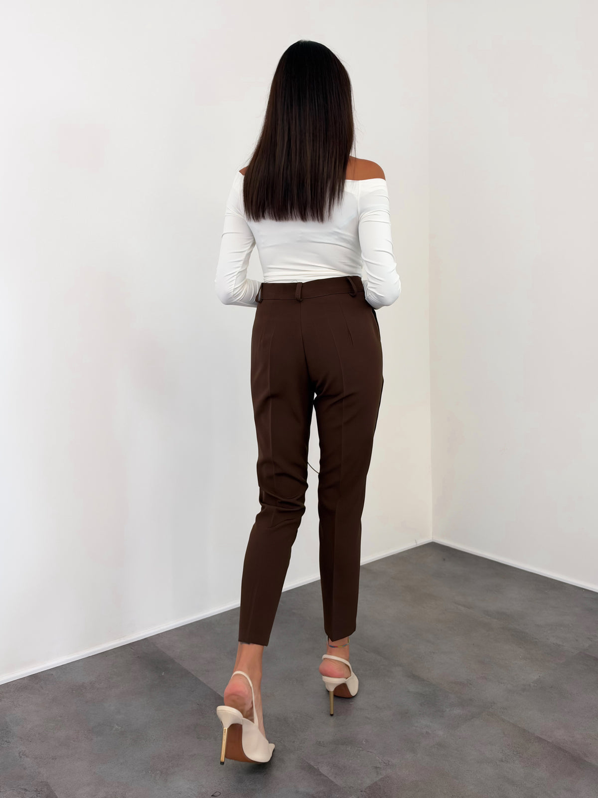 Pantalone Slim - Marrone