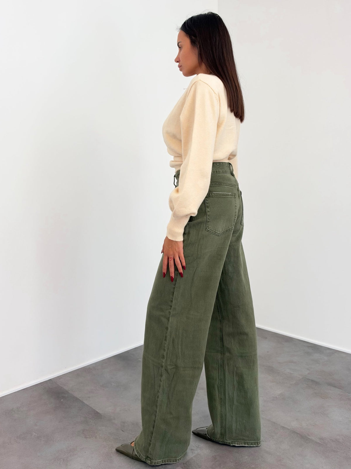 Jeans H5800-8 - Army Green - SAINTH