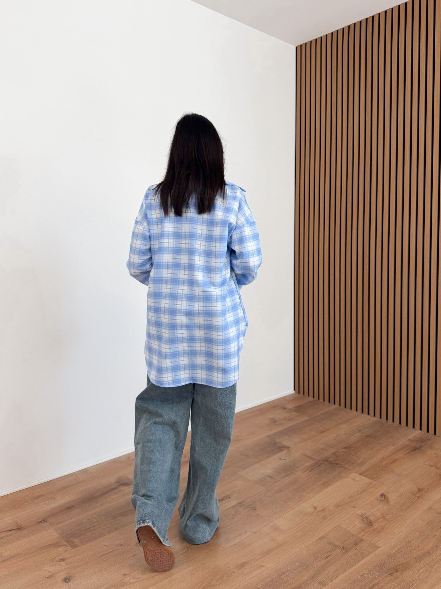 Camicia Quadri - Celeste - SAINTH