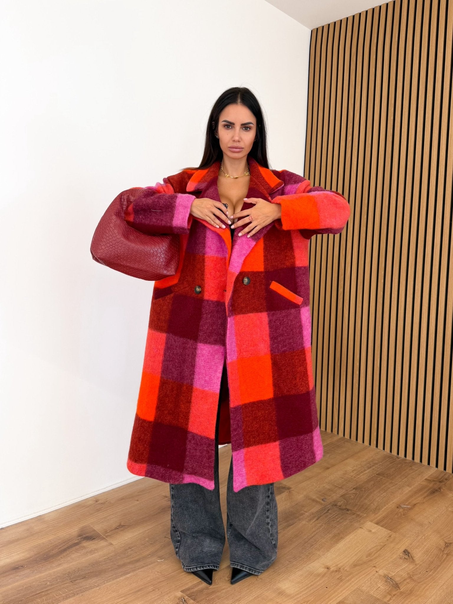 Cappotto Lusso - Arancio e Fucsia - SAINTH