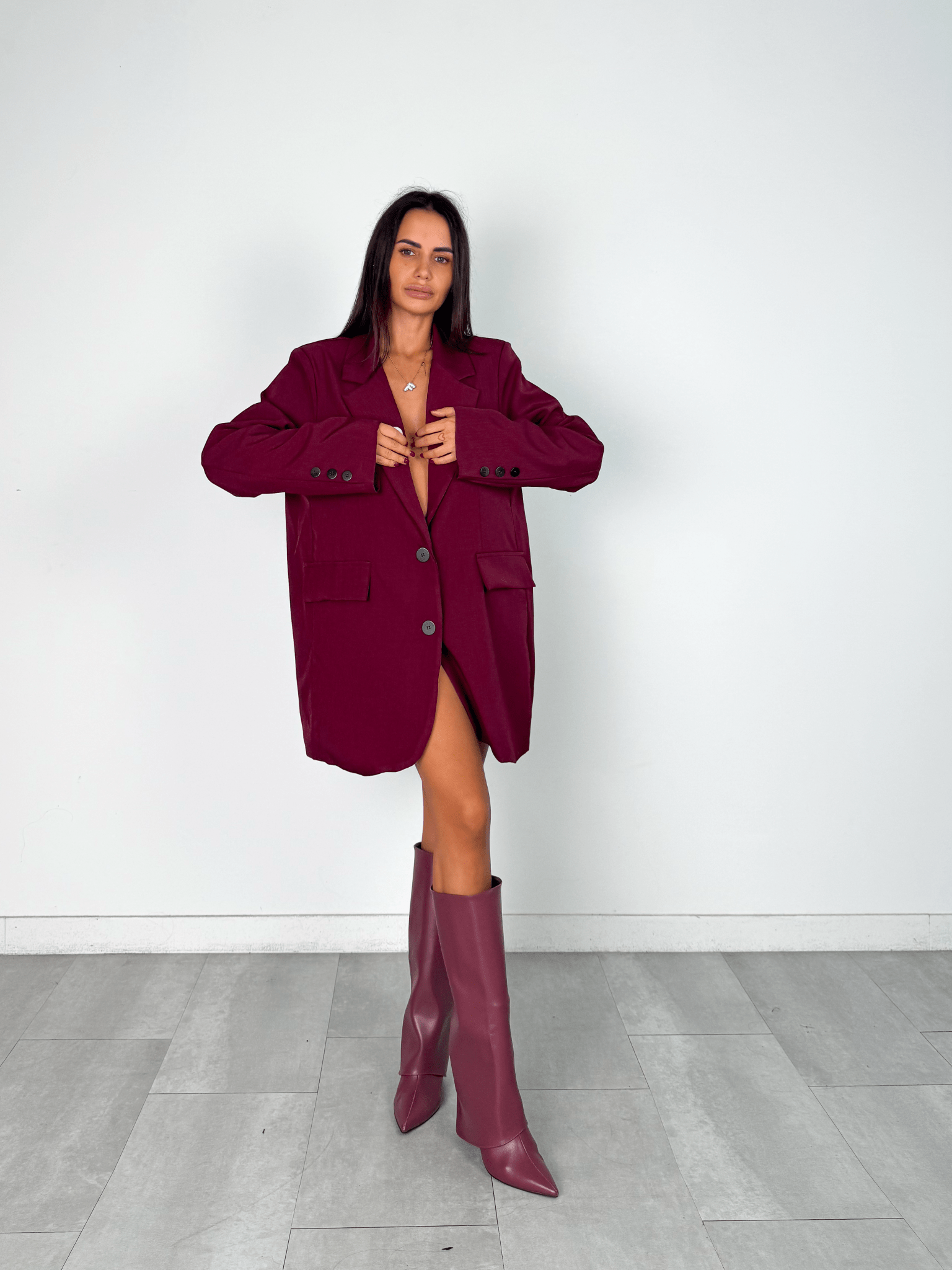 Blazer Simply Over - Bordeaux - SAINTH