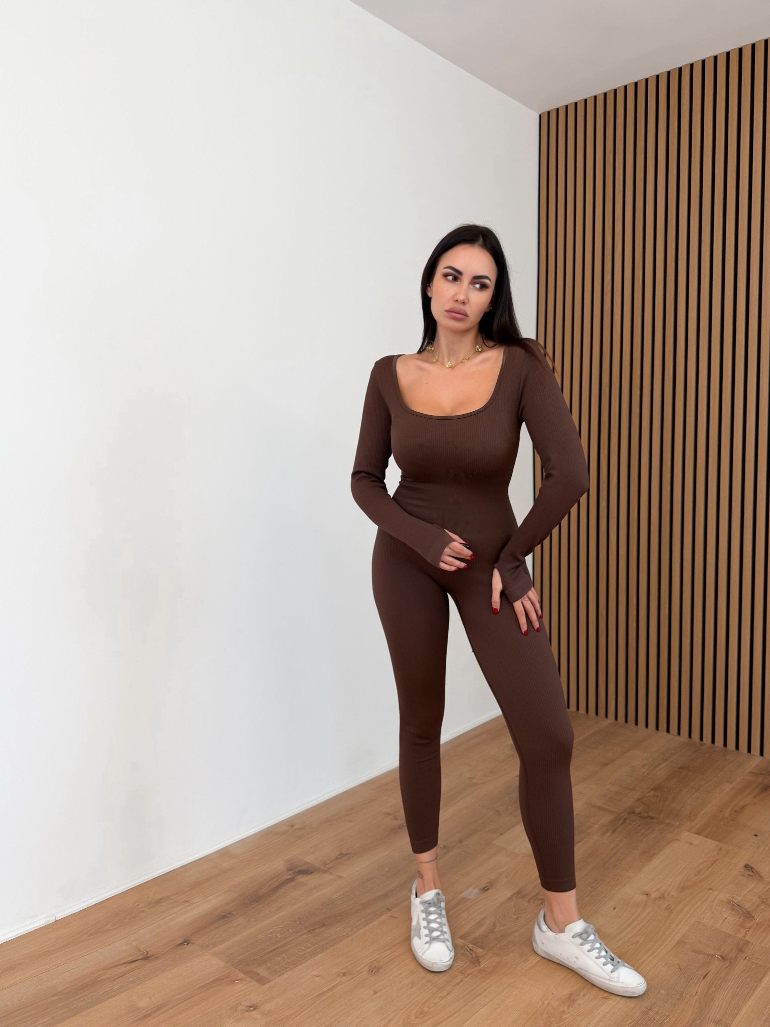 Tuta Intera Contenitiva - Marrone - SAINTH