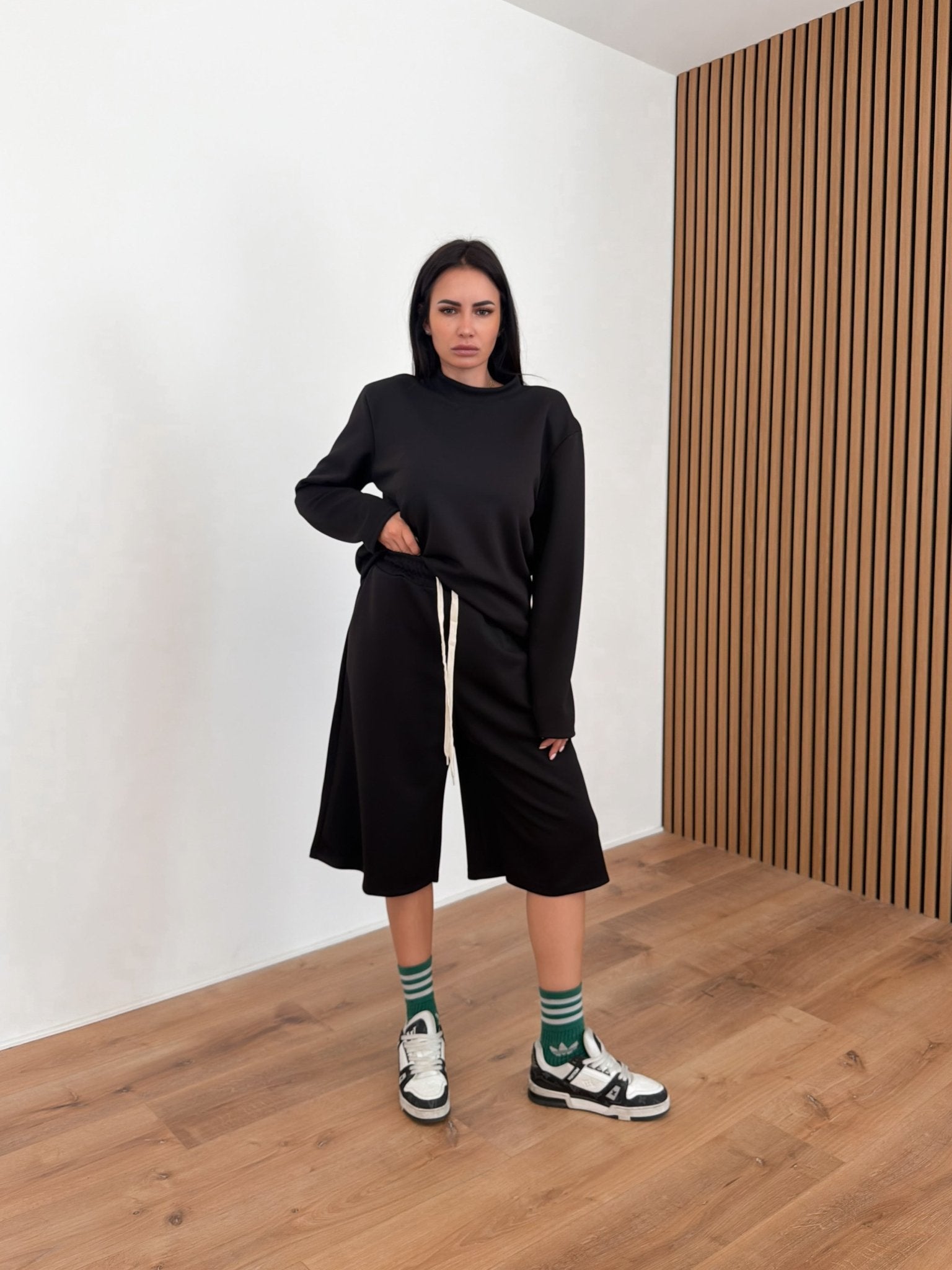 Completo Tuta Bermuda - Nero - SAINTH