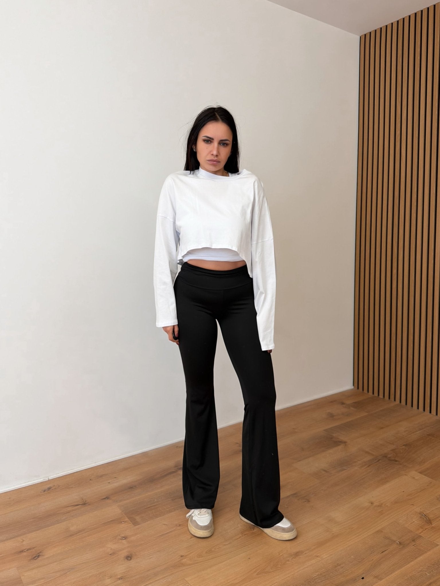 Leggings Risvolto - Nero - SAINTH