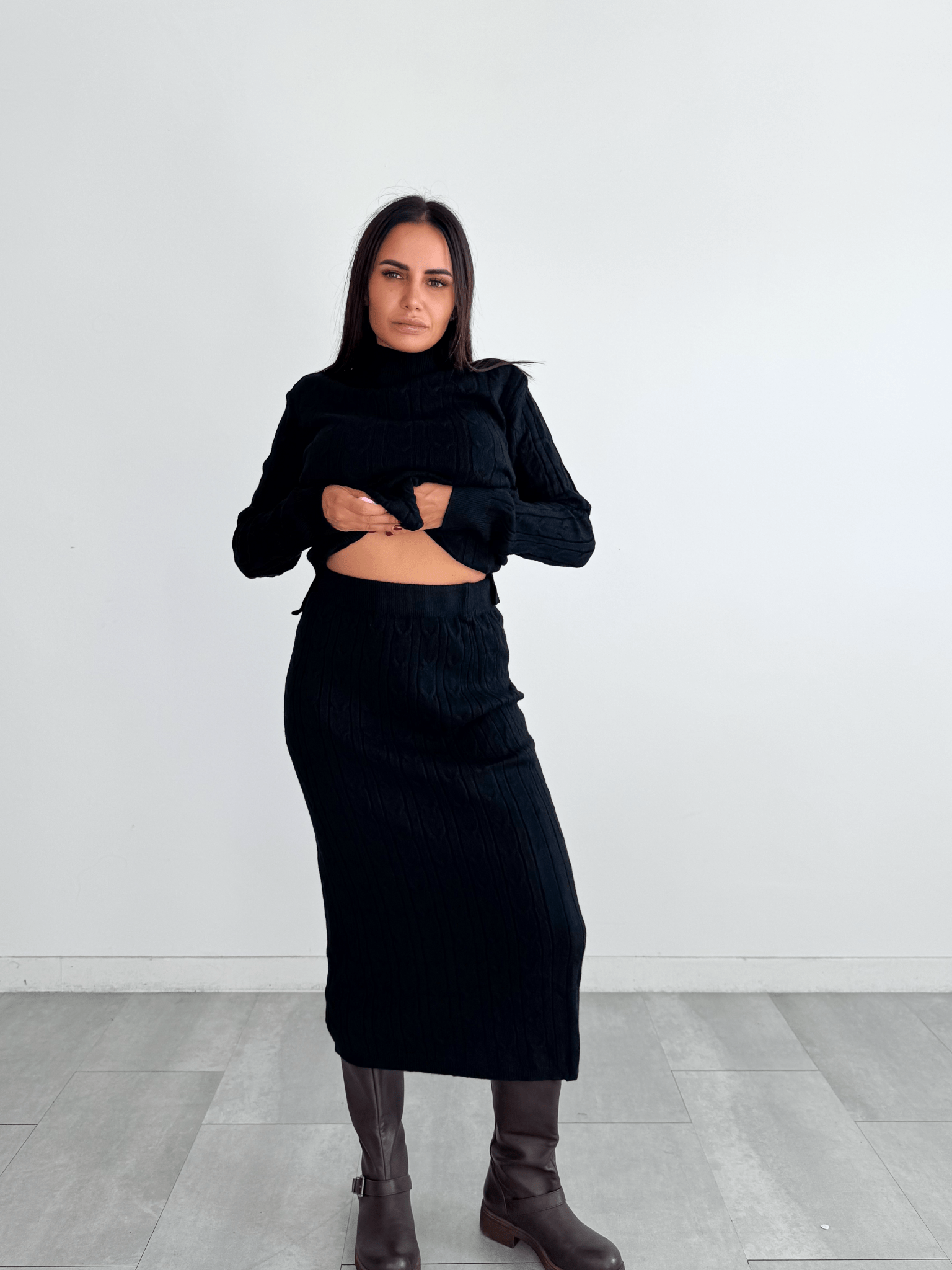 Coordinato Braided - Nero - SAINTH