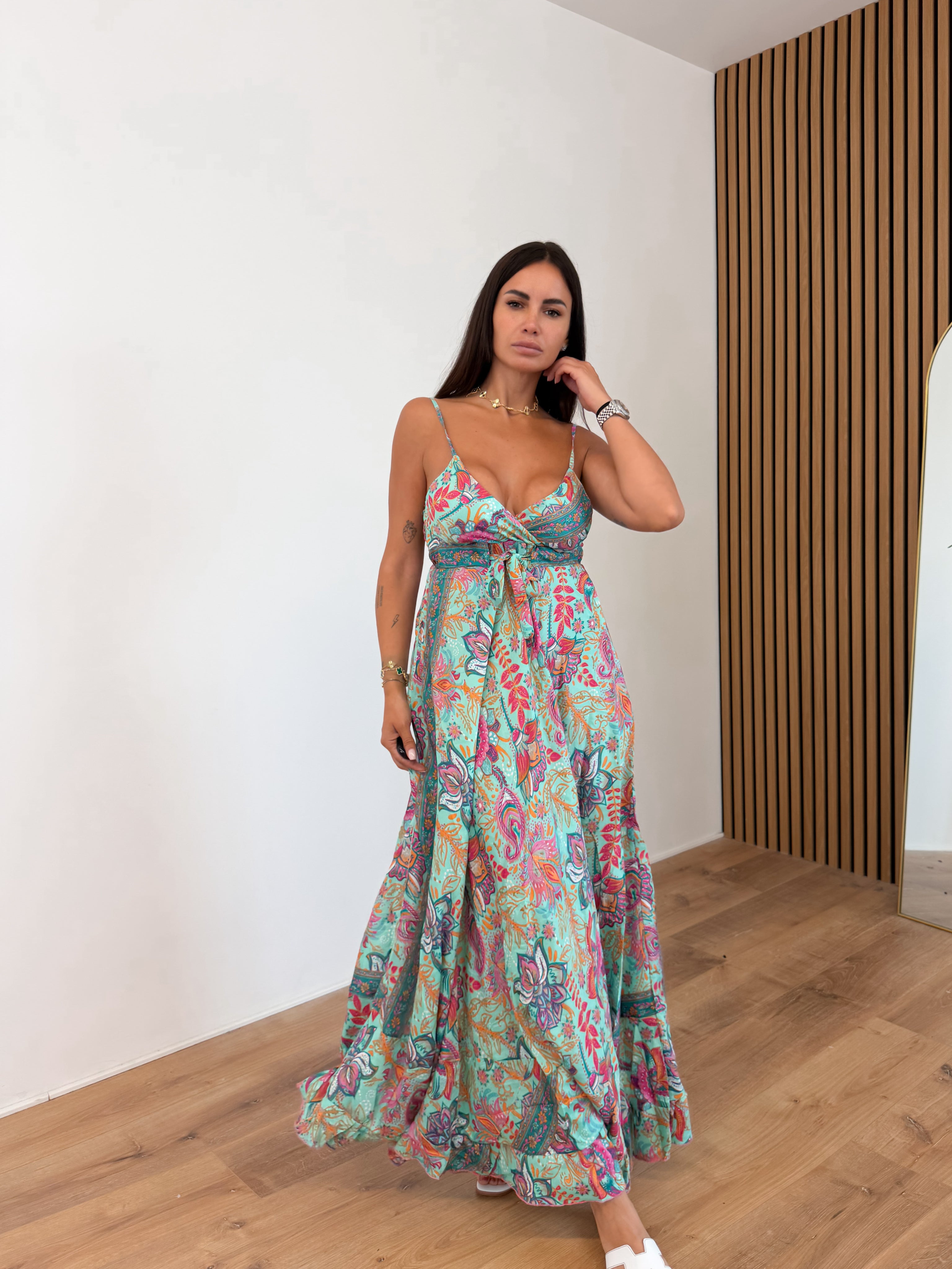Abito Maya - Fucsia Acquamarina
