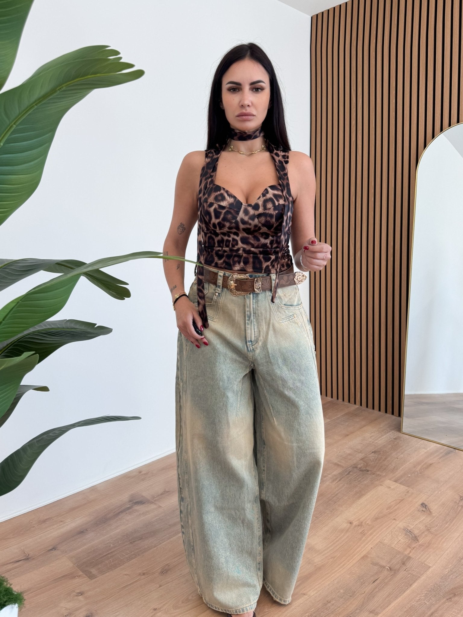 Top Collar - Leopardato - SAINTH