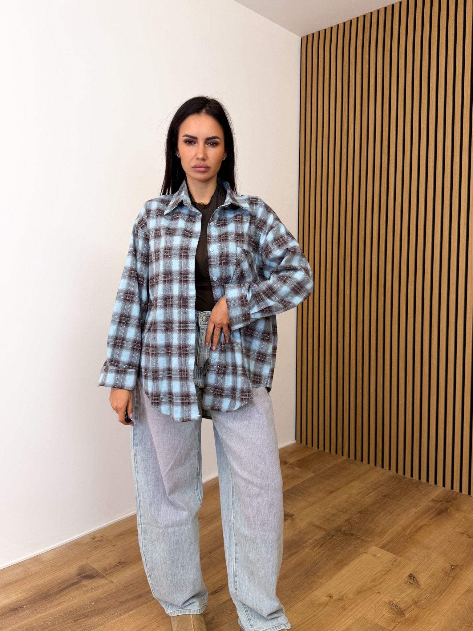 Maxi Camicia Other - Celeste - SAINTH