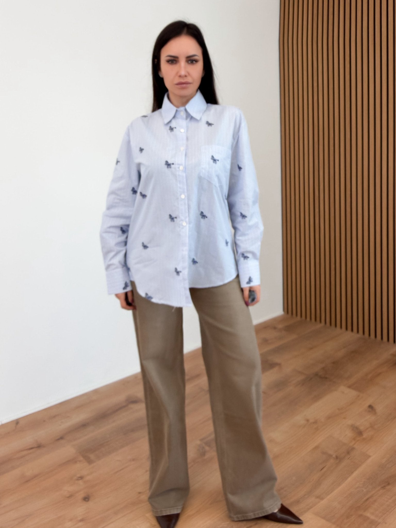 Camicia Pony - Celeste - SAINTH