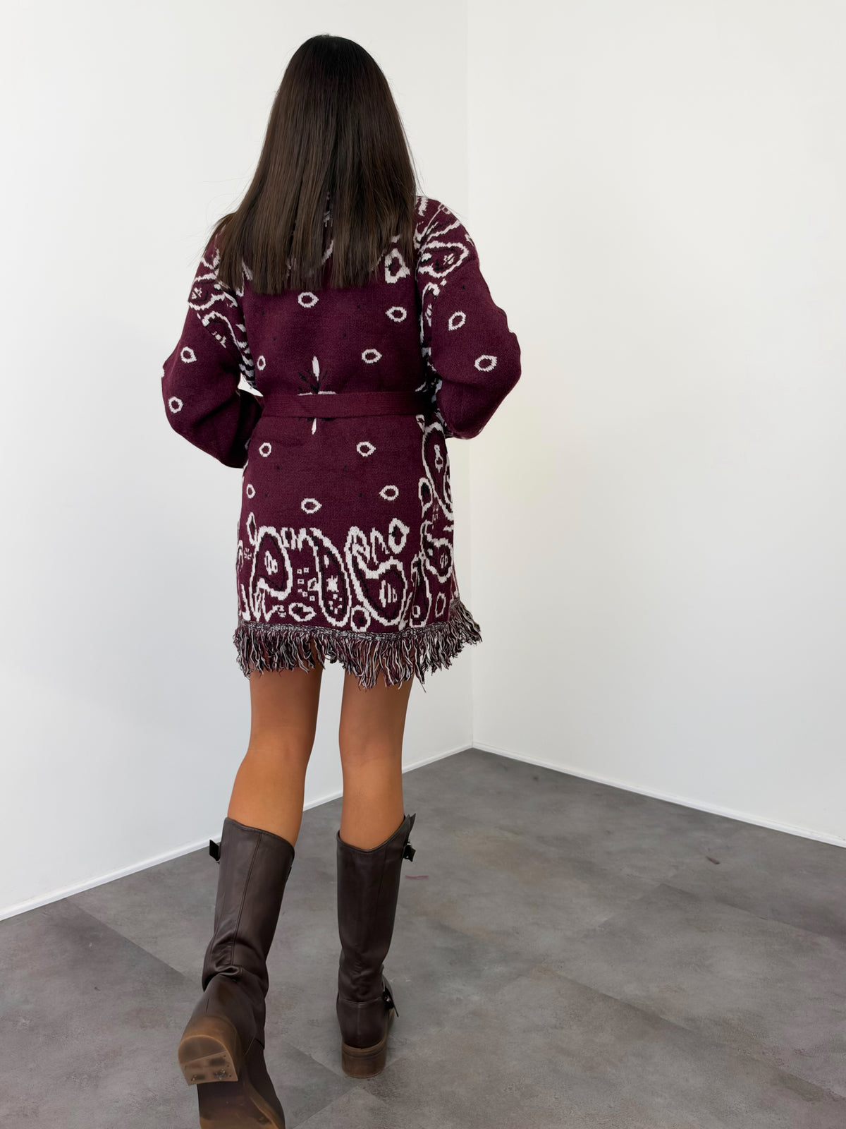 Cardigan Nui - Bordeaux - SAINTH