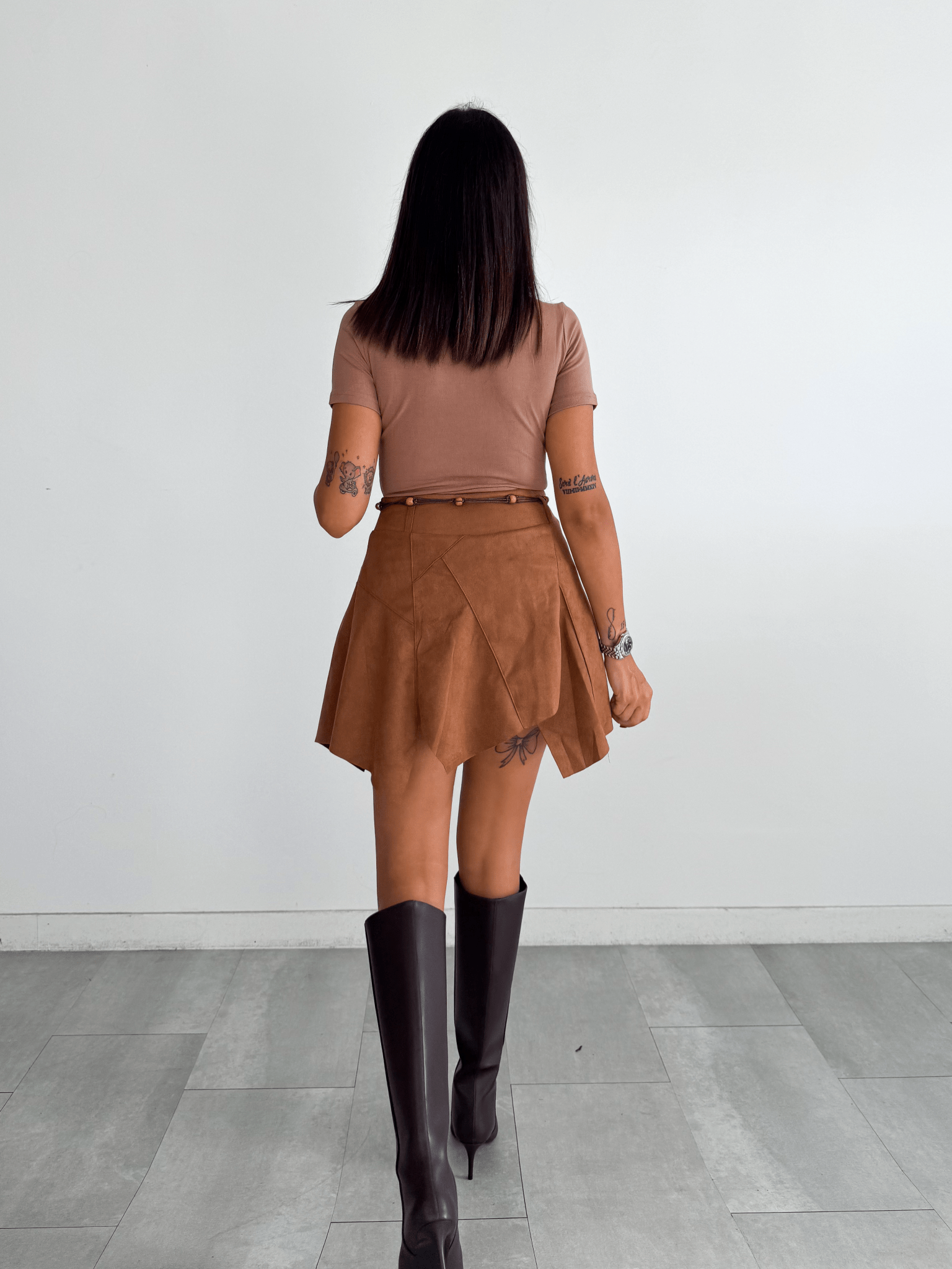 Gonna Tribale Camoscio - Camel - SAINTH