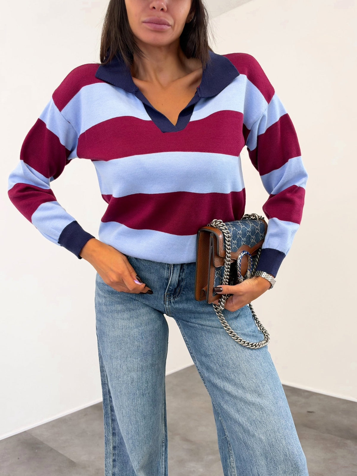 Pull Kety - Bordeaux Celeste - SAINTH