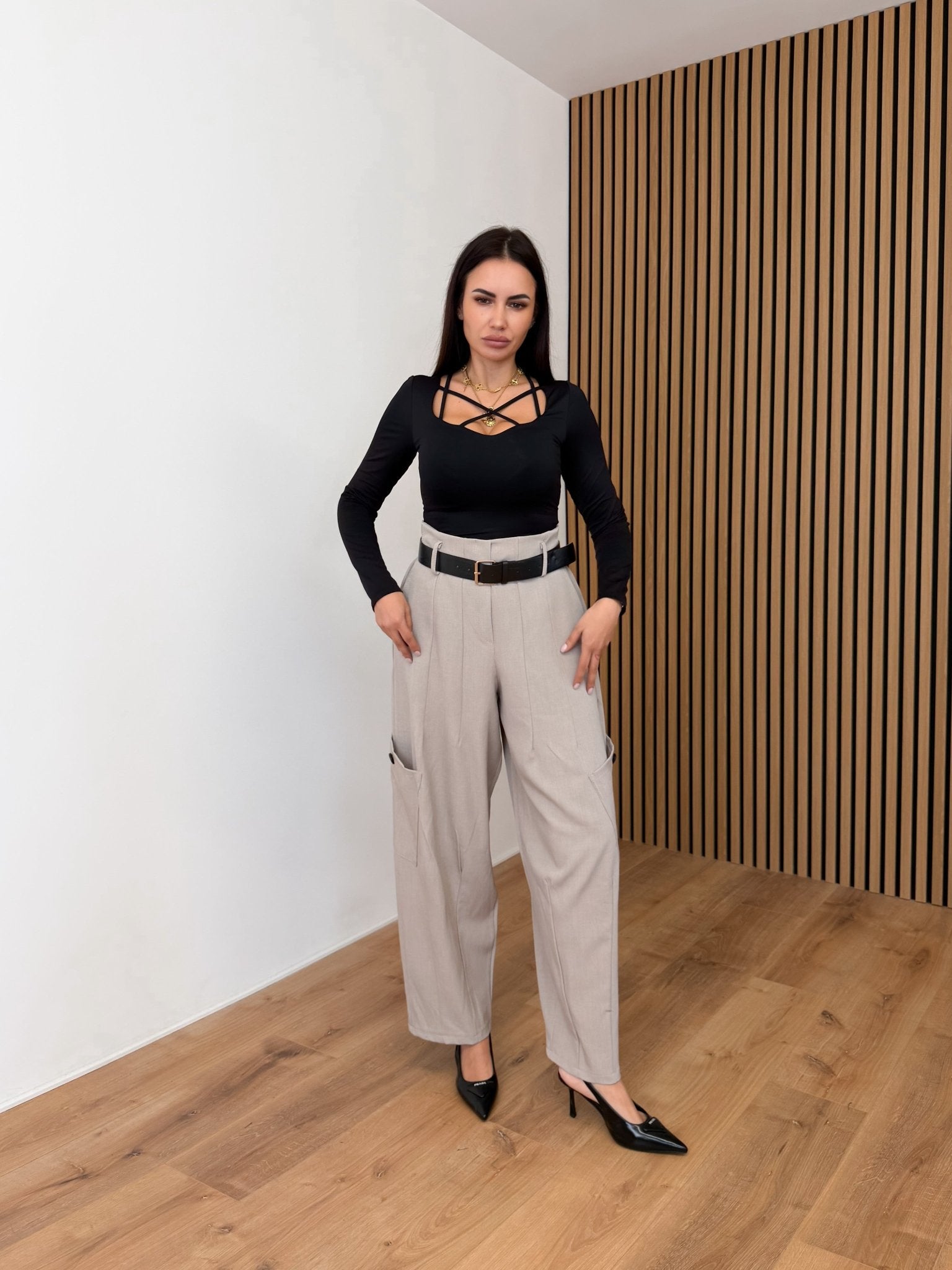 Cargo Vita Alta - Beige - SAINTH