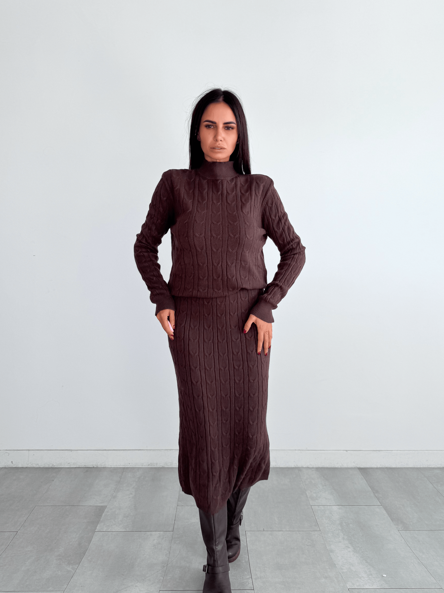 Coordinato Braided - Marrone - SAINTH